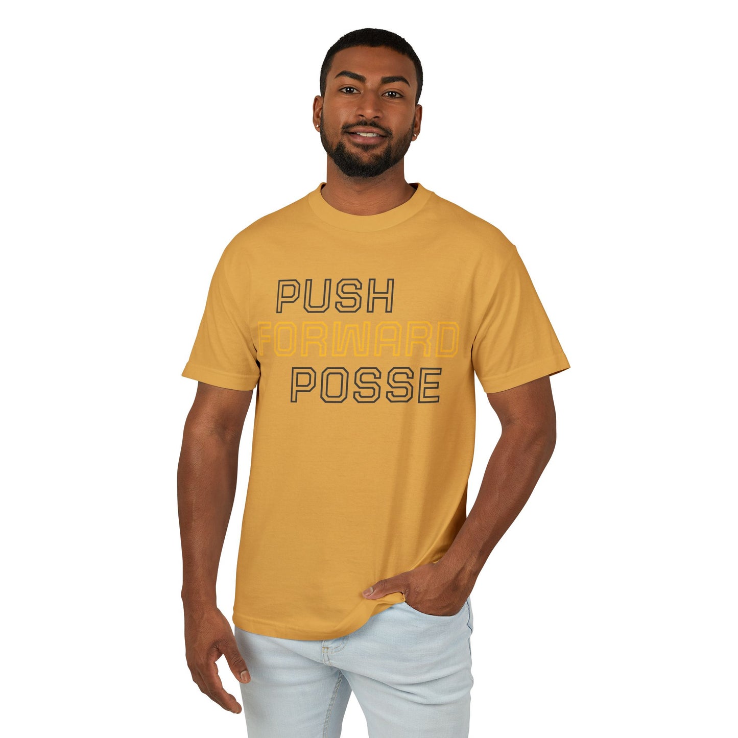 Push Forward Posse Tee - Unisex Heavyweight Cotton Shirt