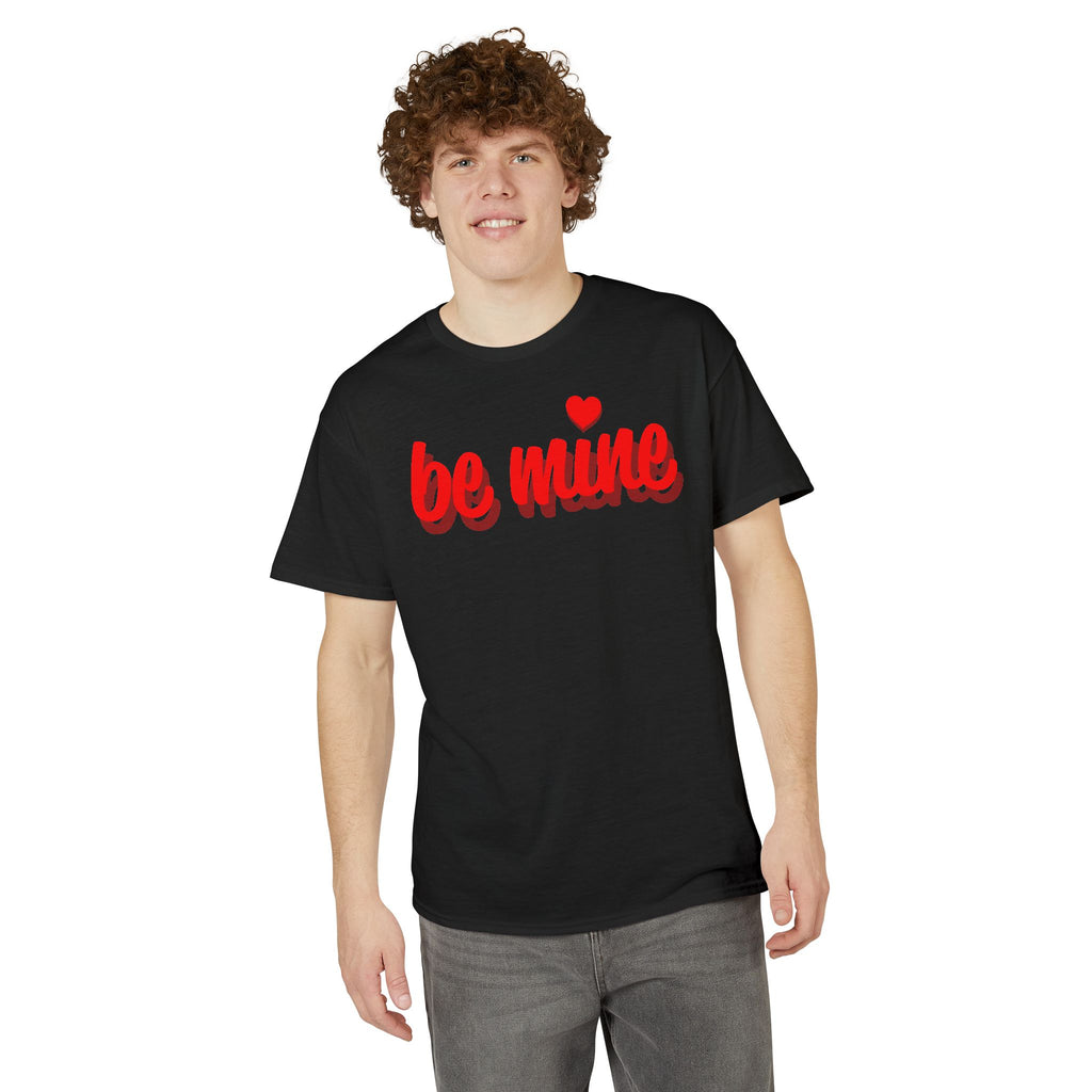 Be Mine Valentine T-Shirt — Red Script Heart Valentine's Day Tee