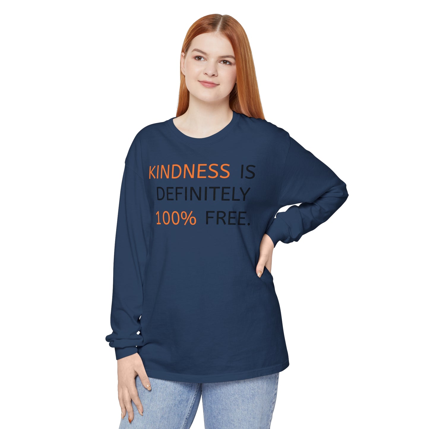 Unisex Garment-dyed Long Sleeve T-Shirt