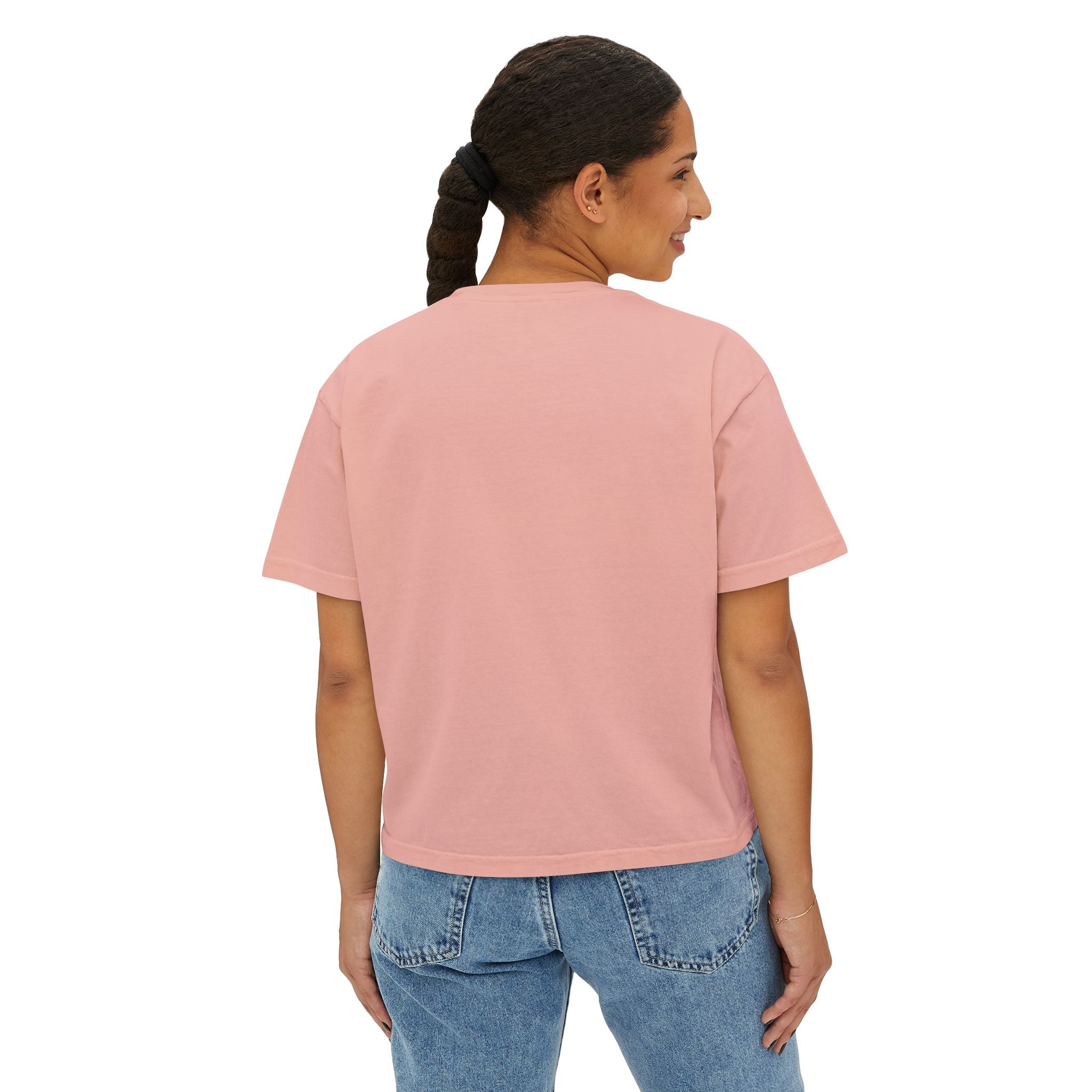 High Demand No Restock Boxy Tee — Women's Graphic Cropped T-Shirt