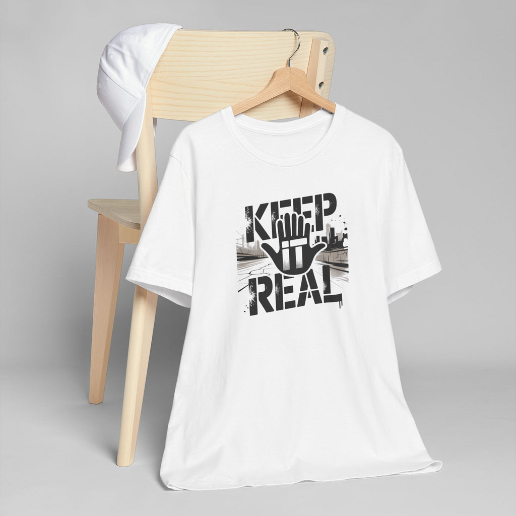Keep It Real T‑Shirt – Urban Hand Graphic Tee