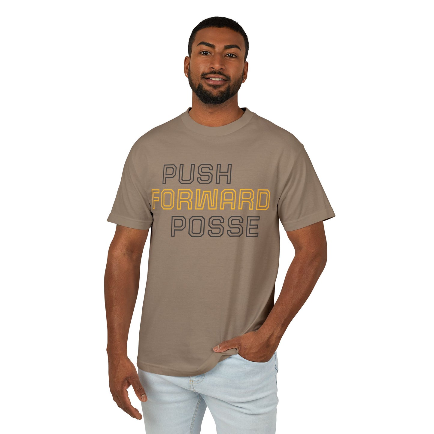 Push Forward Posse Tee - Unisex Heavyweight Cotton Shirt