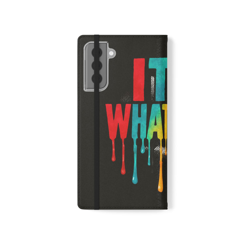 Rainbow Drip Flip Case