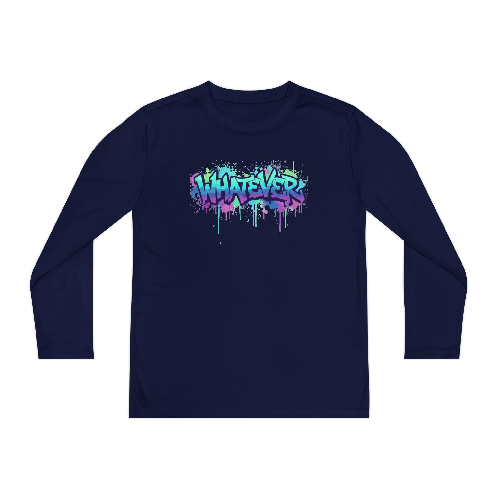 Youth Long Sleeve Tee — 'Whatever' Graffiti Streetwear