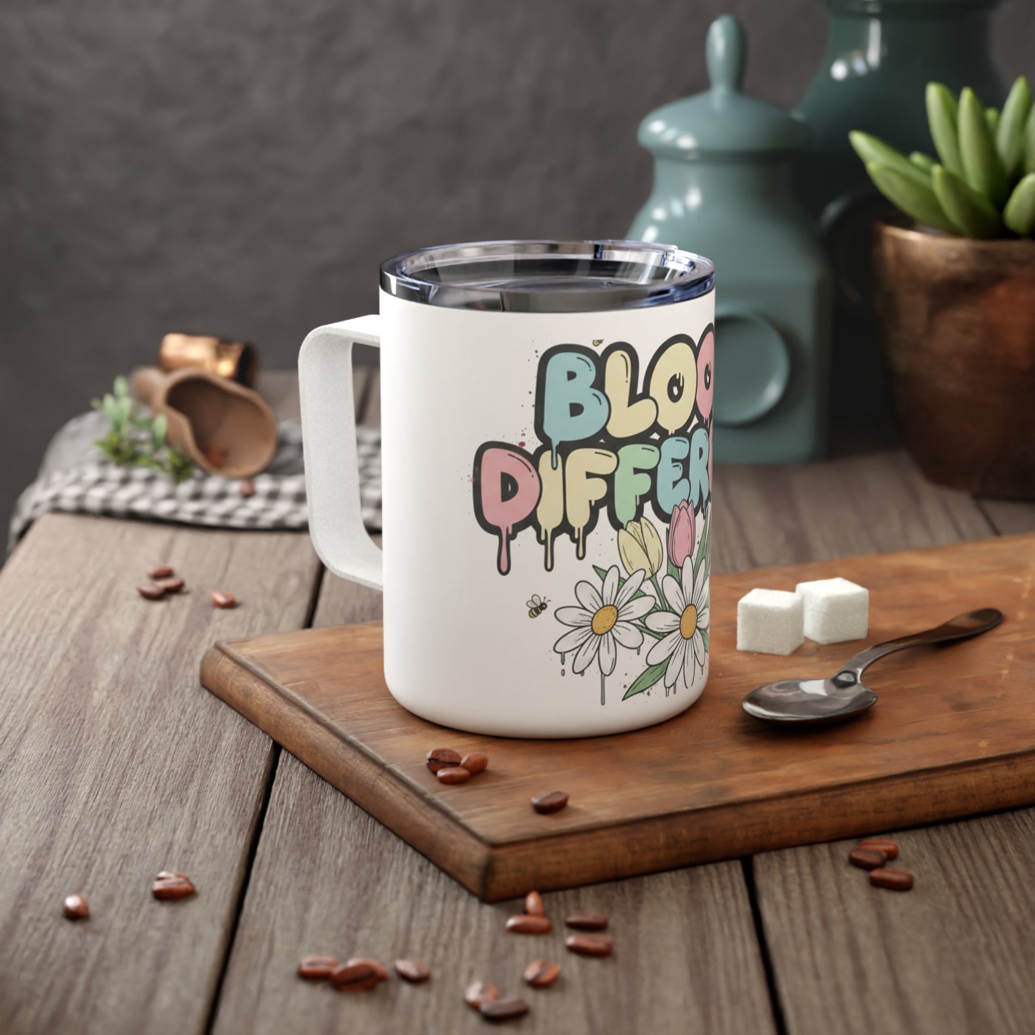 Bloom Different | 10oz Floral Drip Mug