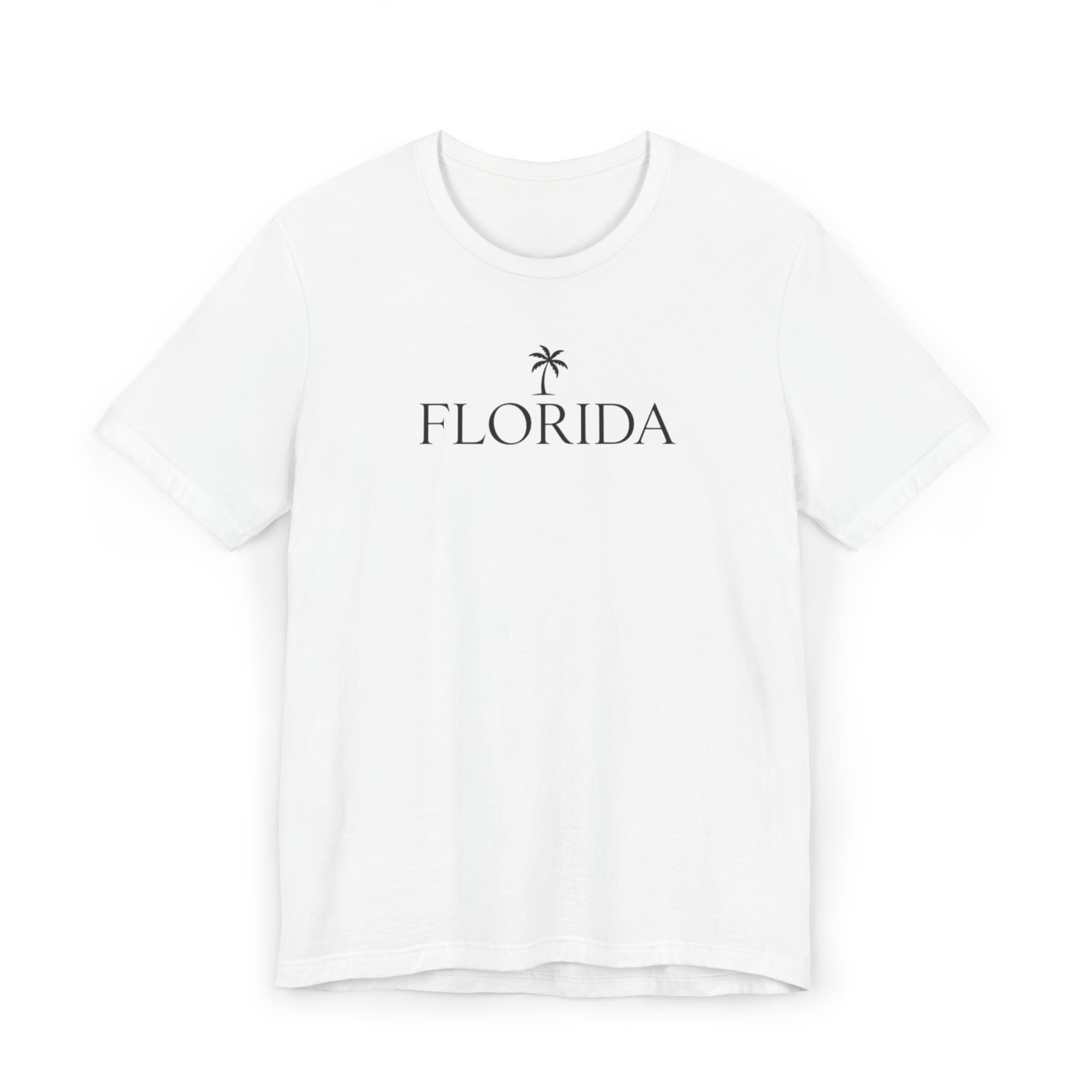 Florida Palm Tee — Minimal State Outline T-Shirt