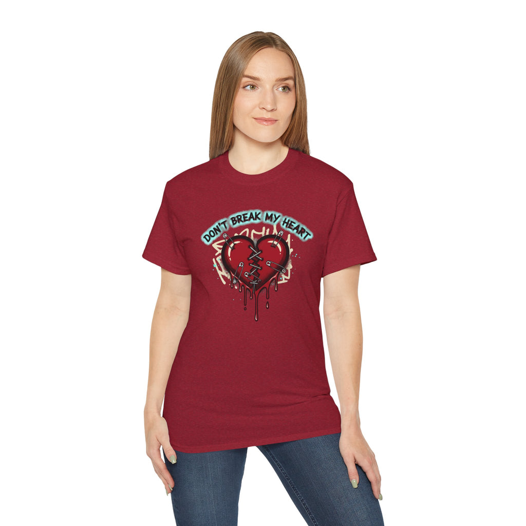 T-Shirt — "Don’t Break My Heart" Dripping Broken Heart Graphic Tee