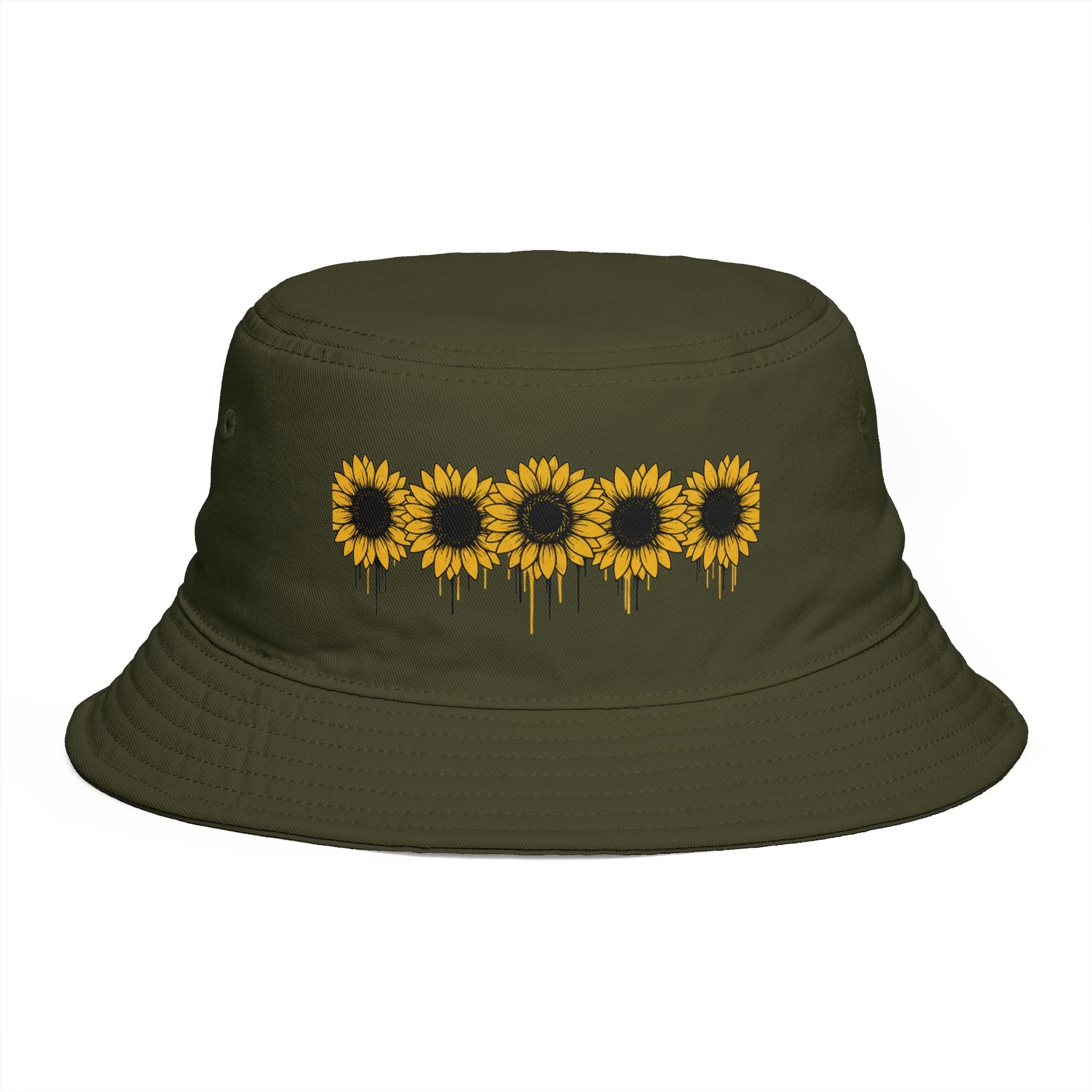 Sunflower Drip Bucket Hat