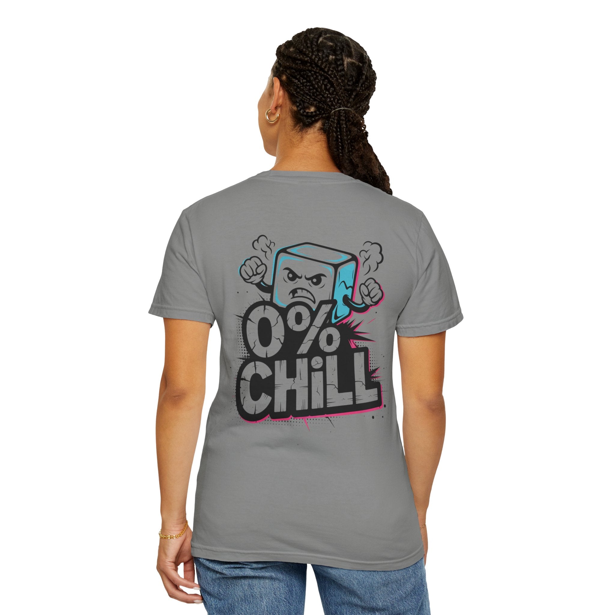 T-Shirt — '0% Chill' Angry Ice Cube Graphic Tee