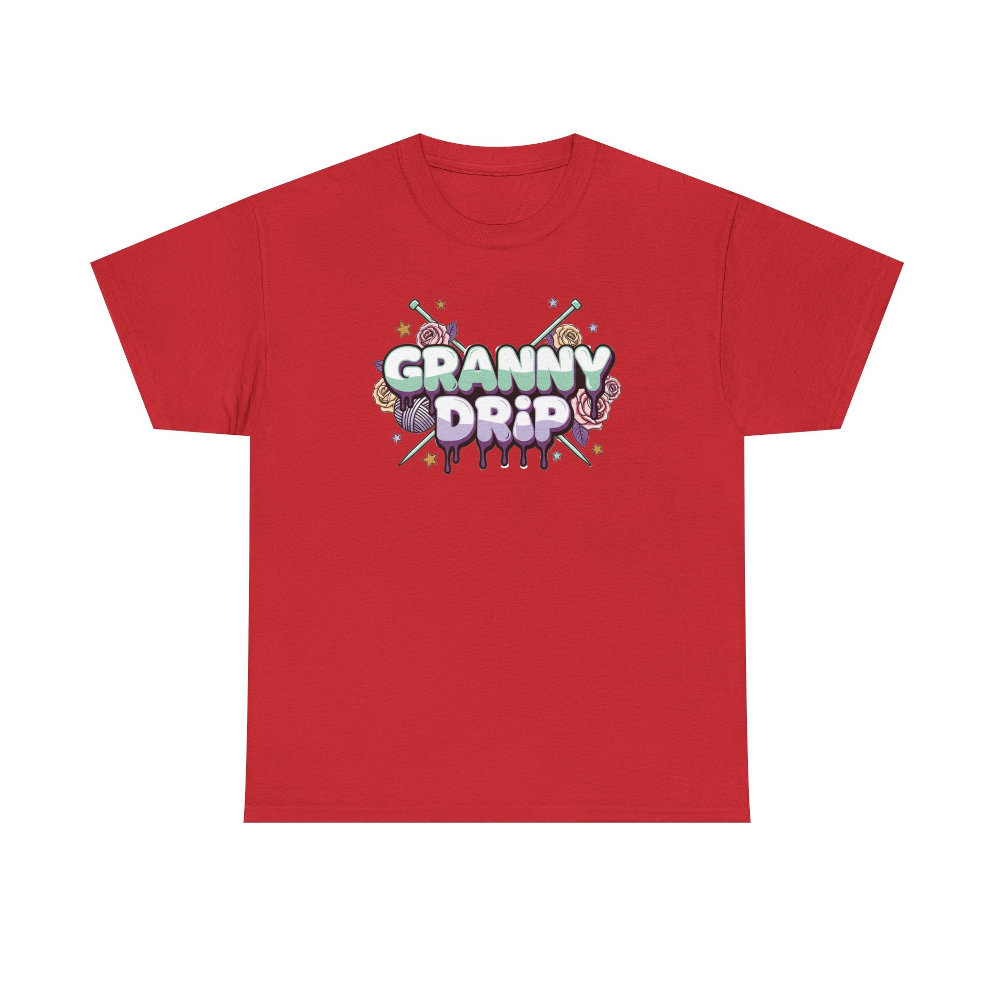 Granny Drip Graphic Tee — Retro Candy Pop Logo T-Shirt