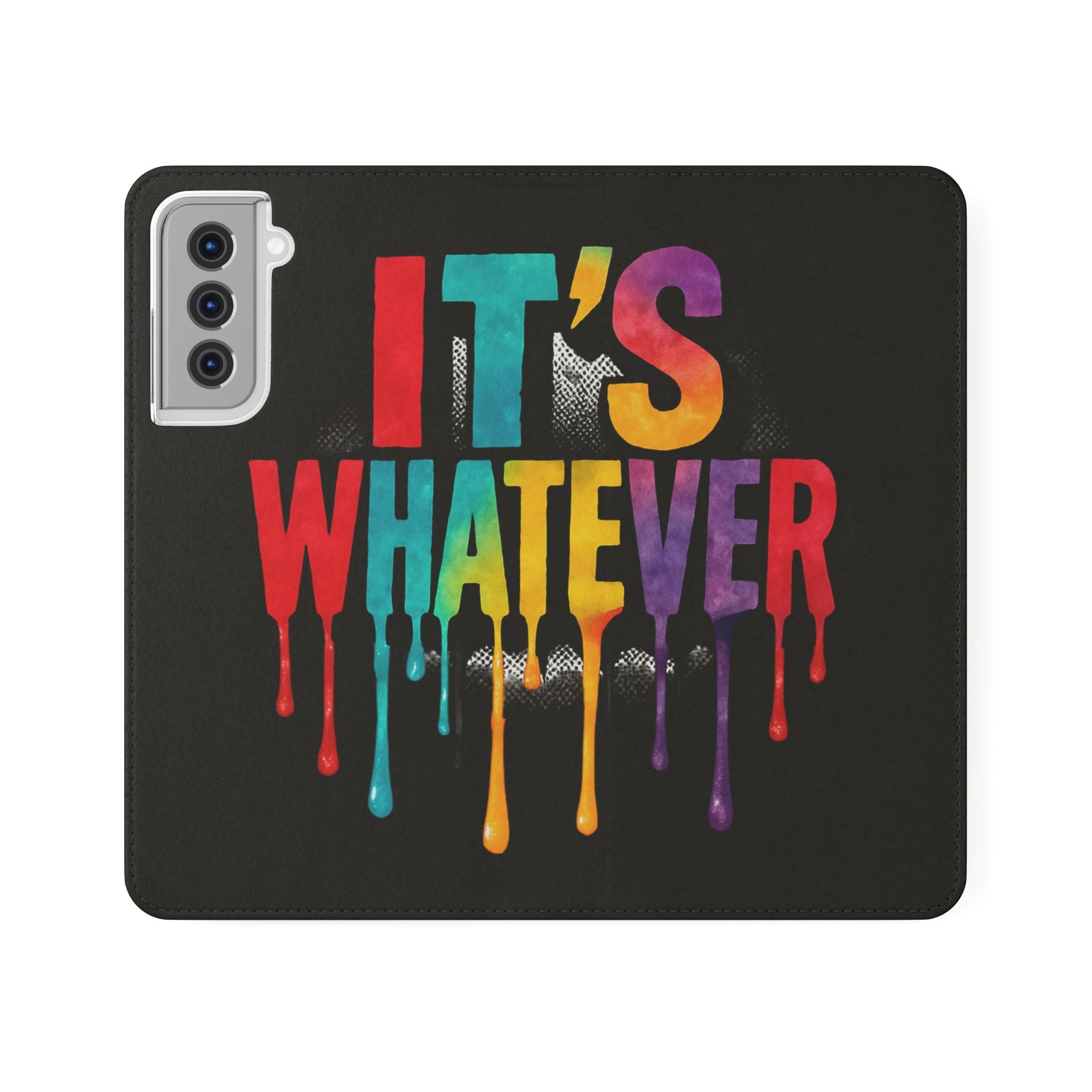 Rainbow Drip Flip Case