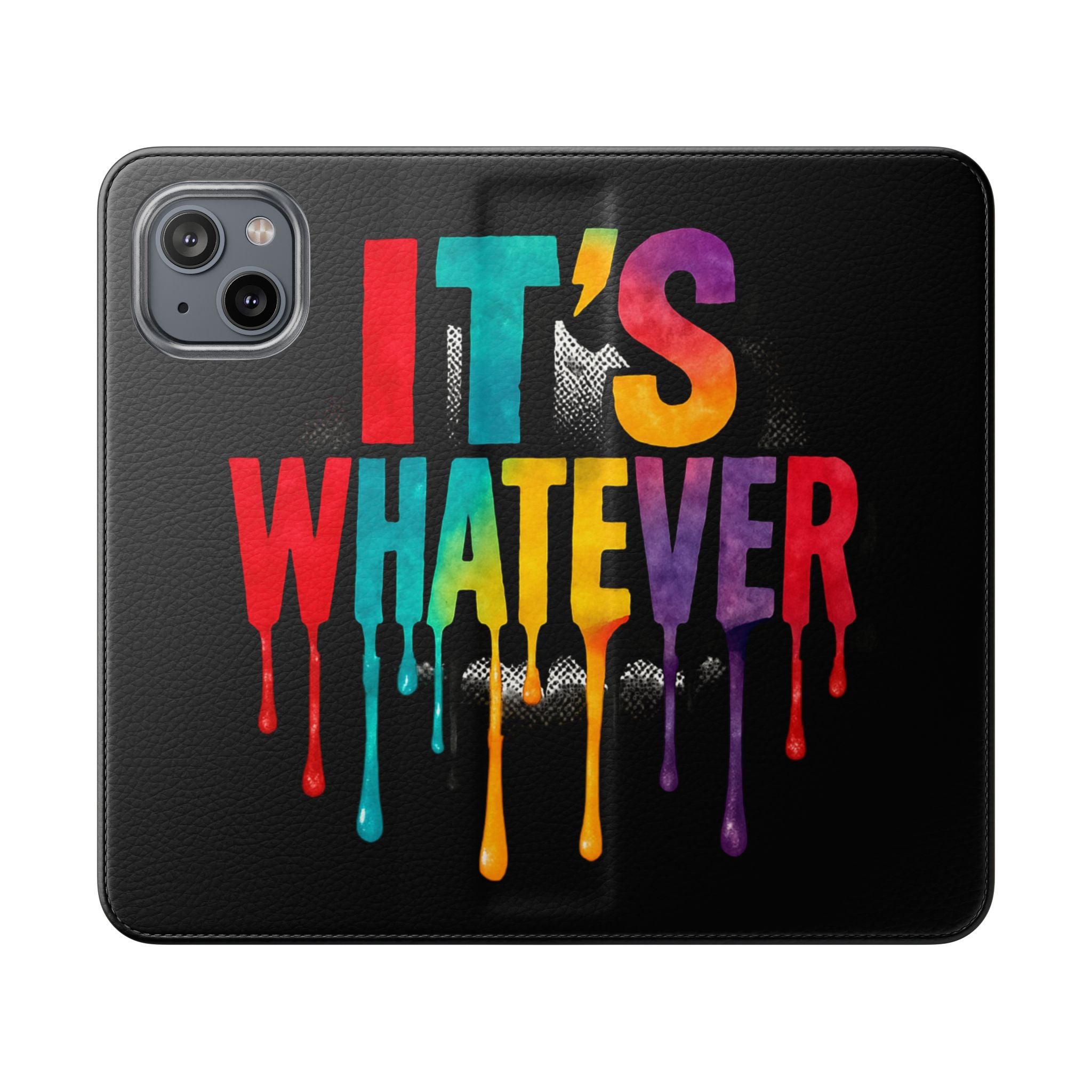 Rainbow Drip Flip Case