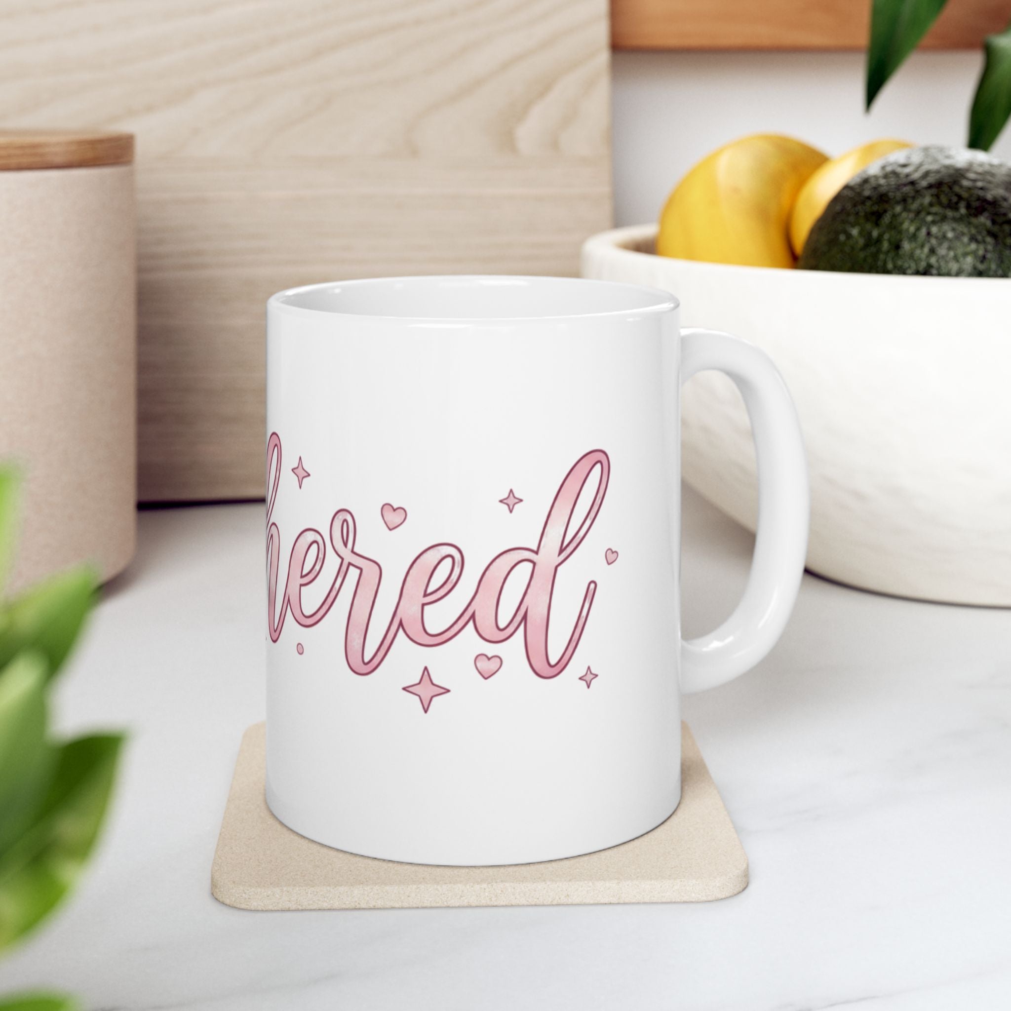 Sisterhood Pink Script Mug