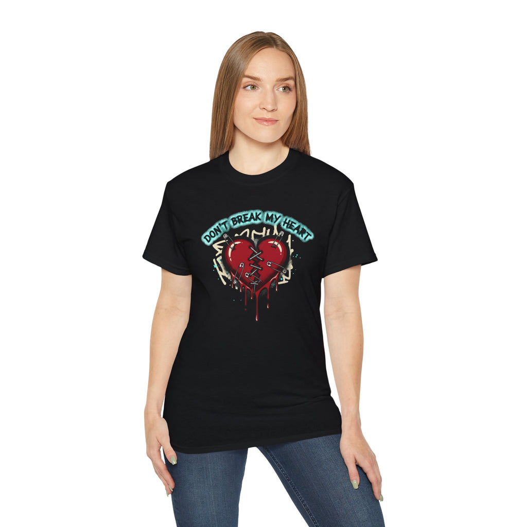 T-Shirt — "Don’t Break My Heart" Dripping Broken Heart Graphic Tee