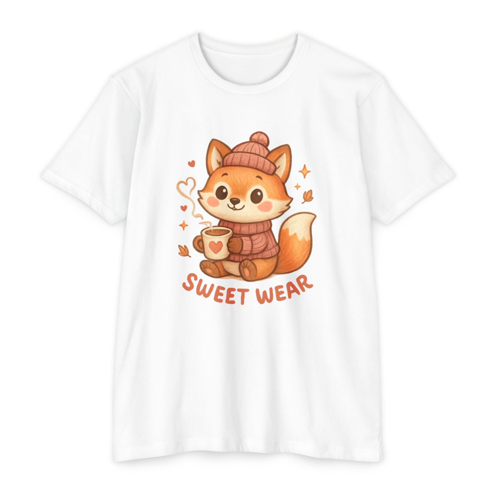 Cute Fox Tee — "Sweet Wear" Cozy Winter Graphic T-Shirt