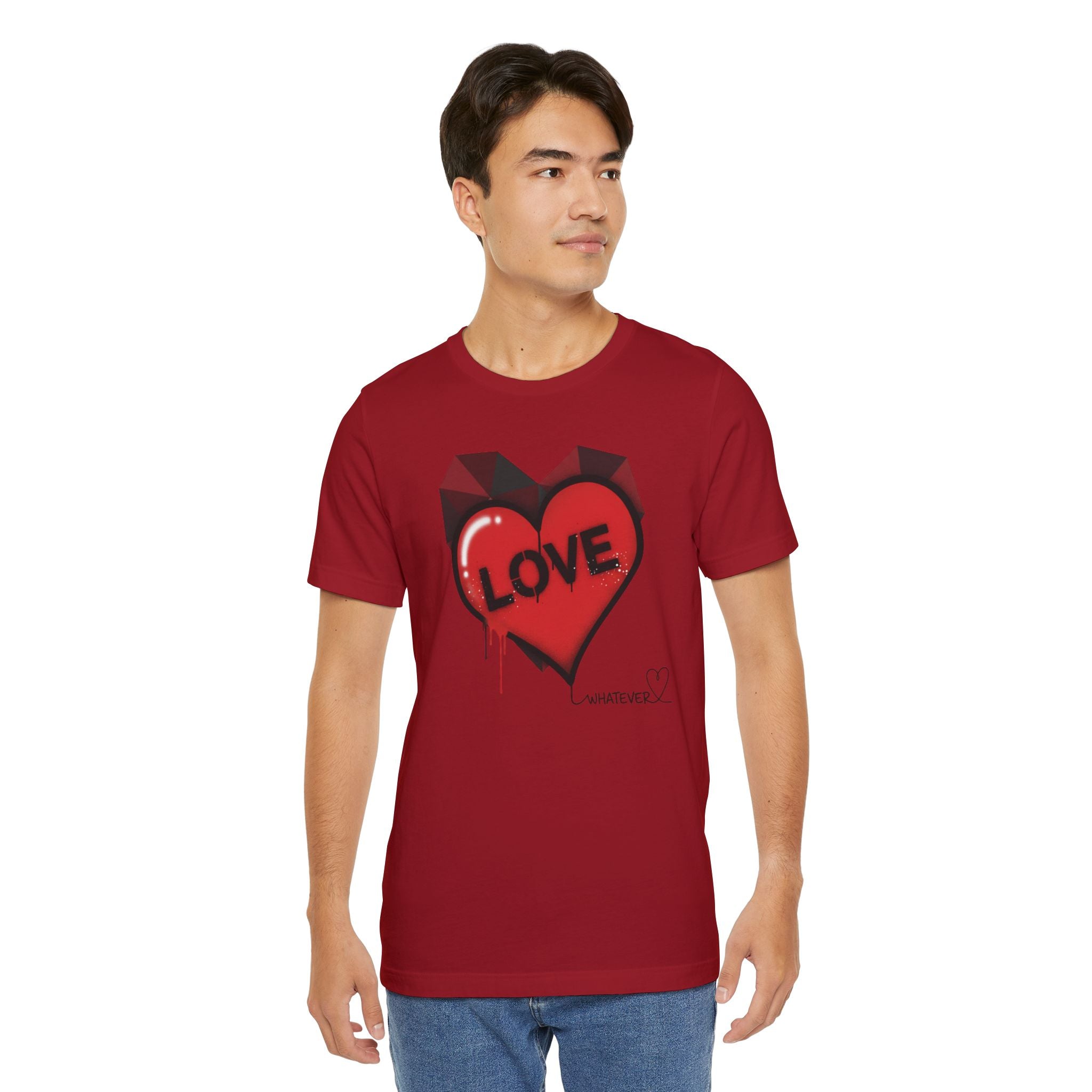 Love Graffiti Heart T-Shirt — 'LOVE' Dripping Street Art Tee
