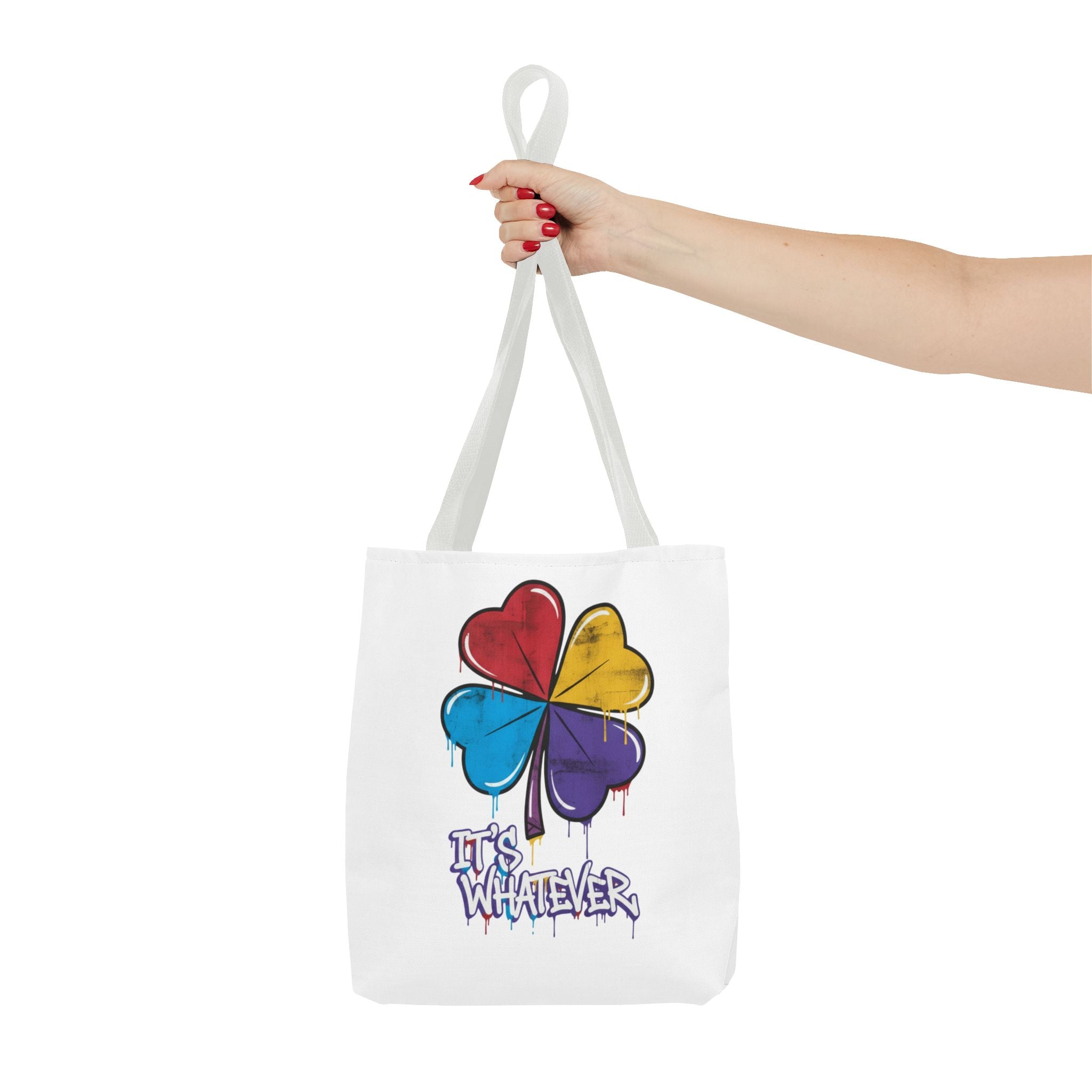 Rainbow Drip Graphic Tote Bag