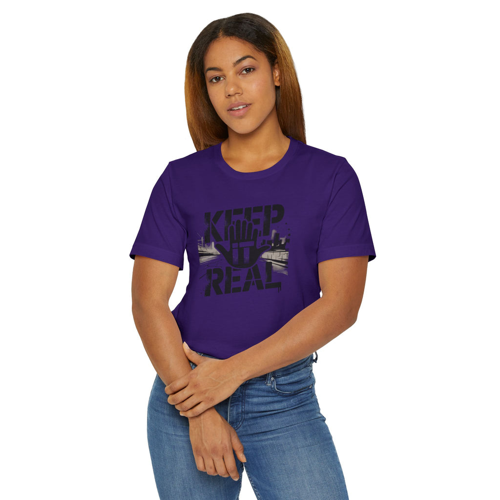 Keep It Real T‑Shirt – Urban Hand Graphic Tee