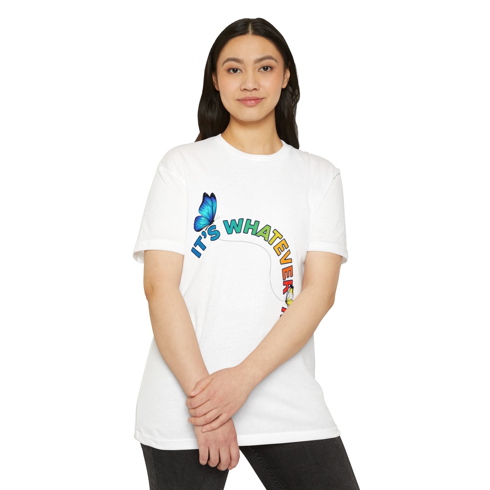 It's Whatever Colorful Butterfly Tee
