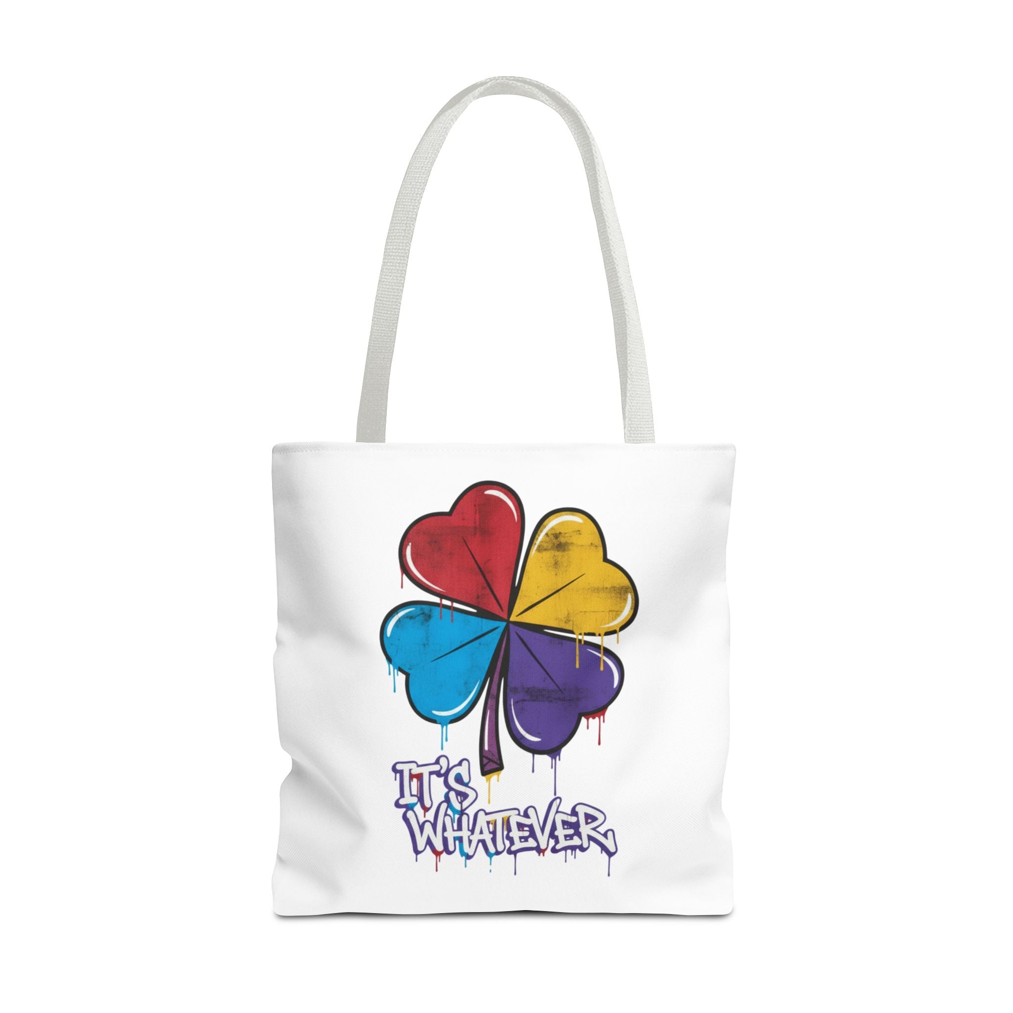 Rainbow Drip Graphic Tote Bag
