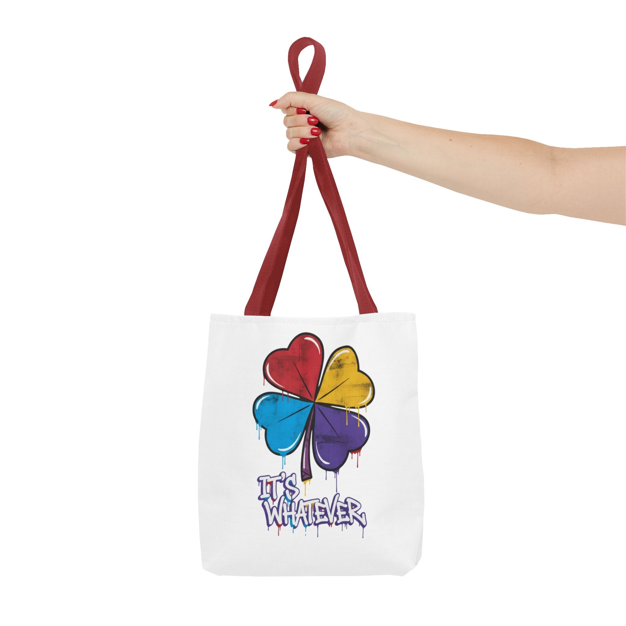 Rainbow Drip Graphic Tote Bag