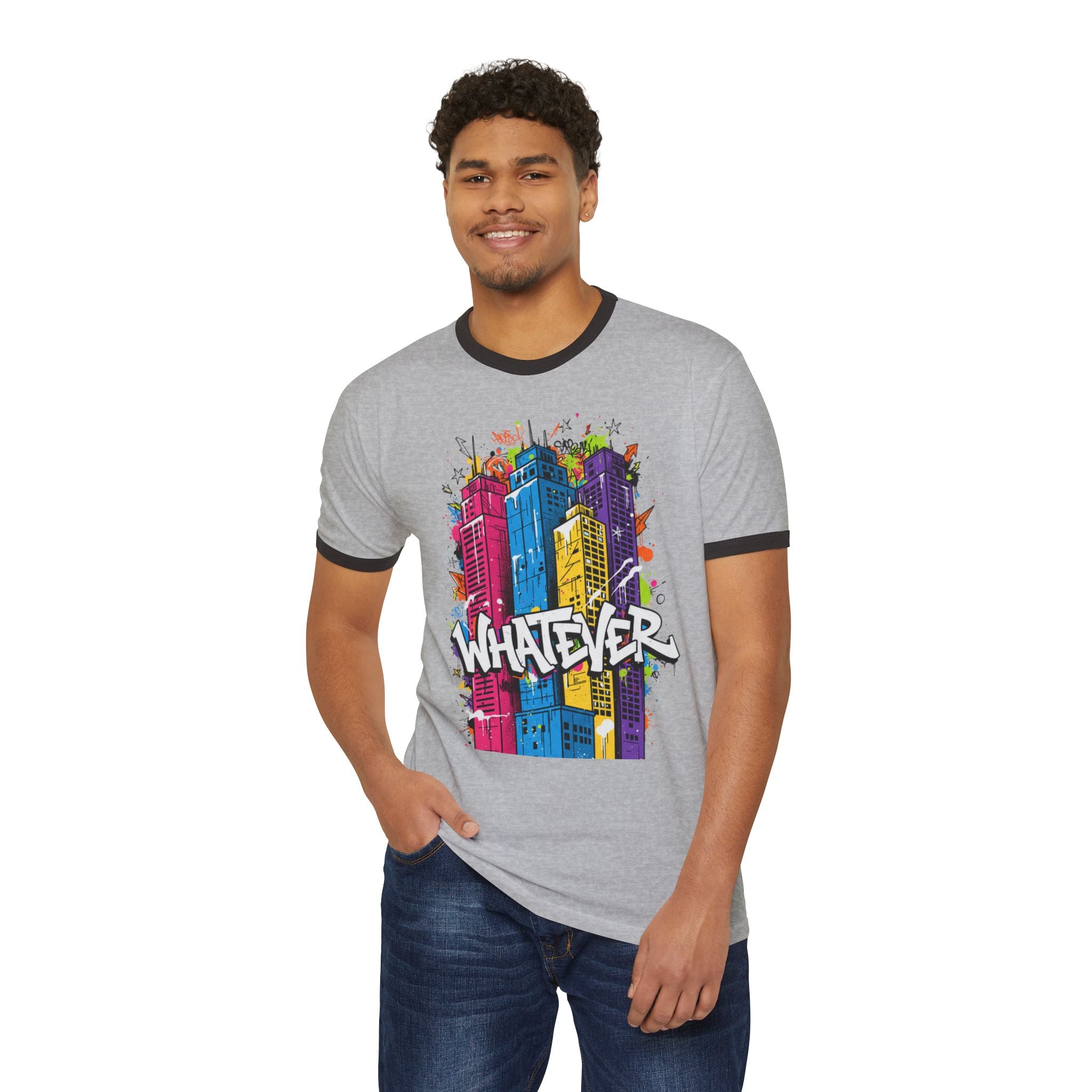 Cityscape Ringer Tee