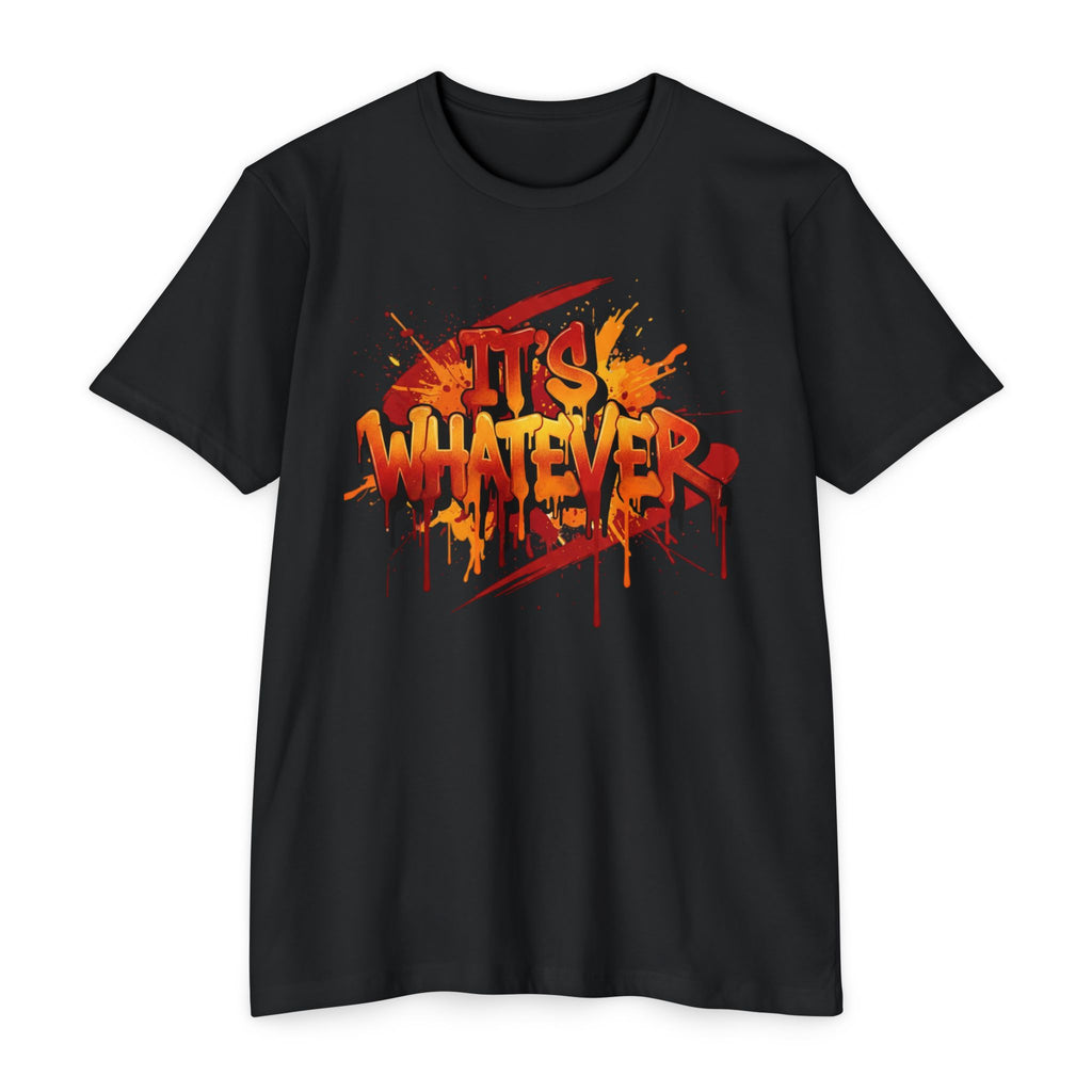 Neon Graffiti Paint Drip Tee — Streetwear Graphic T-Shirt