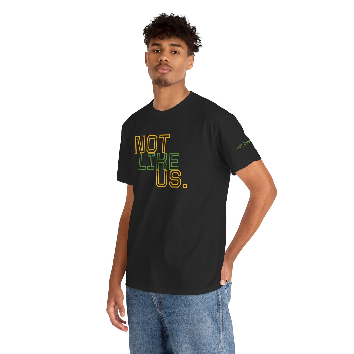 Unisex Heavy Cotton Tee - "NOT LIKE US" Statement Tee