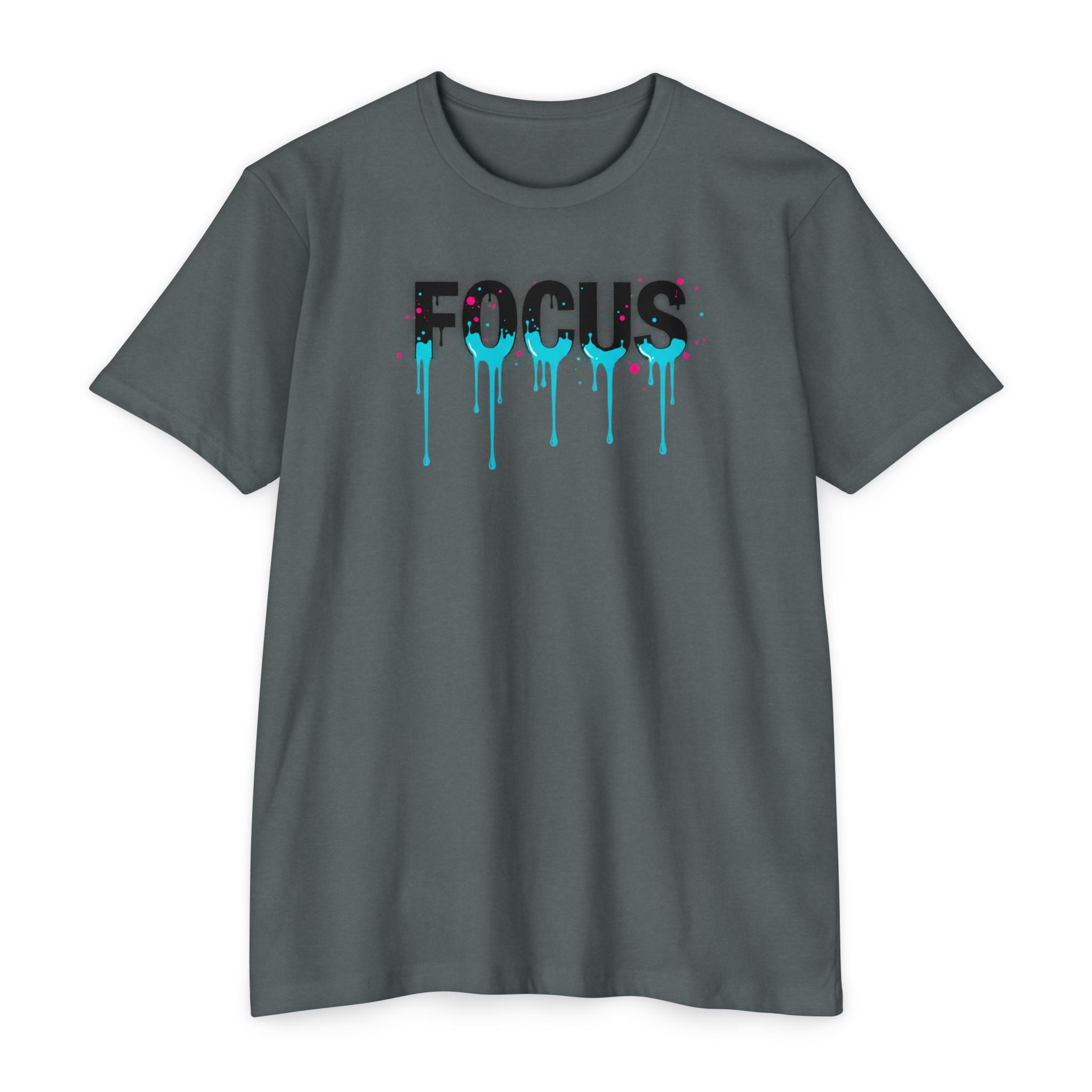 Focus Drip T-Shirt — Motivational Graffiti Graphic Tee