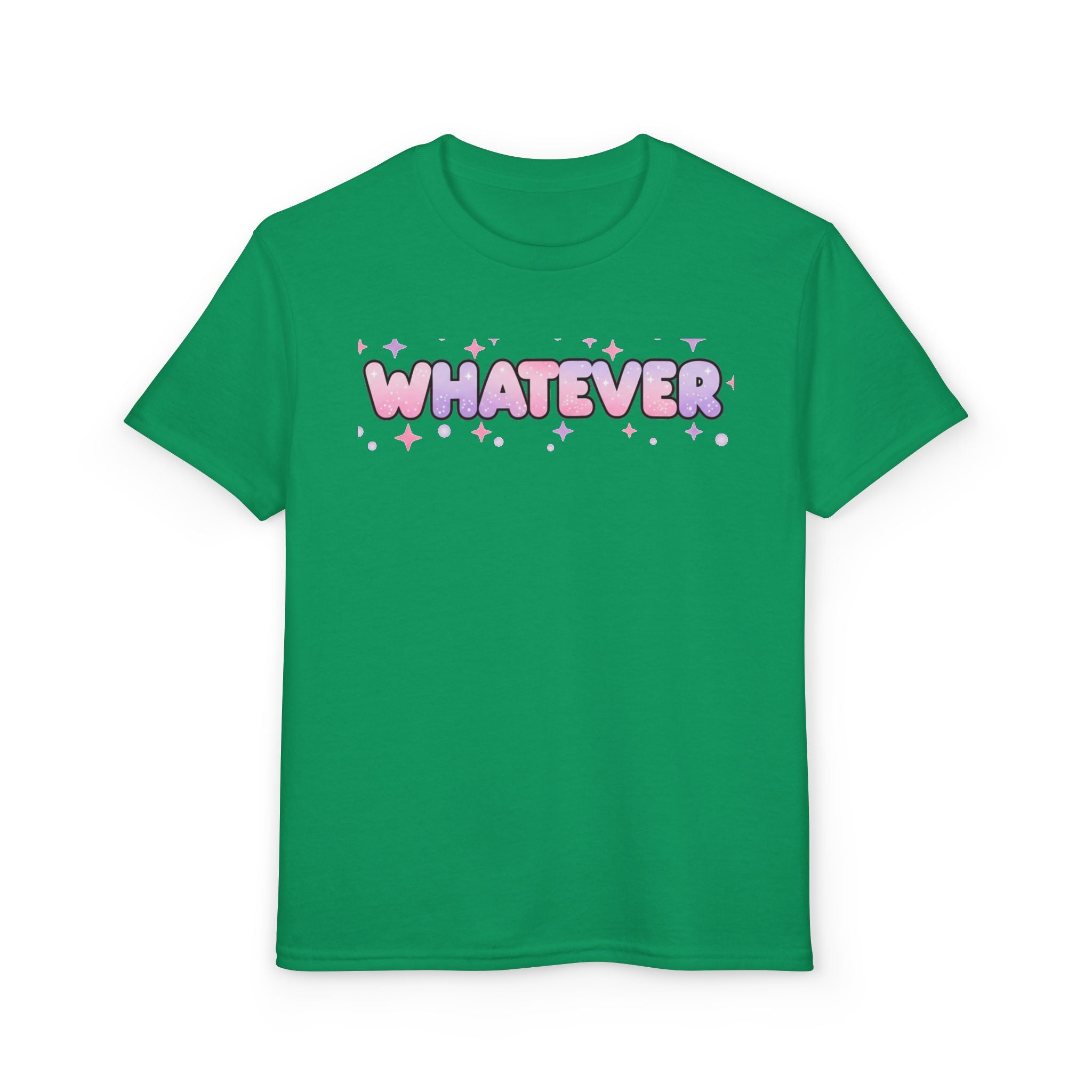 WHATEVER Pink Sparkle Youth Tee