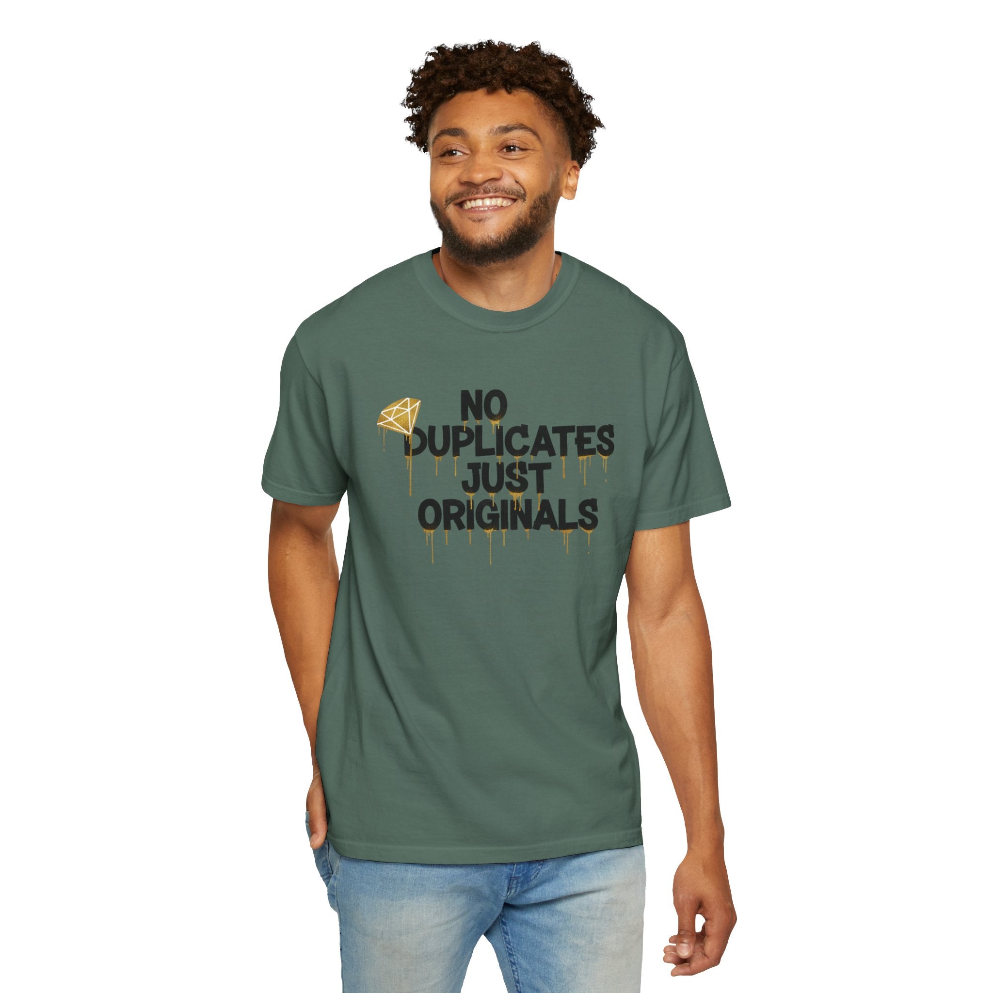 No Duplicates Just Originals T-Shirt — Bold Streetwear Graphic Tee