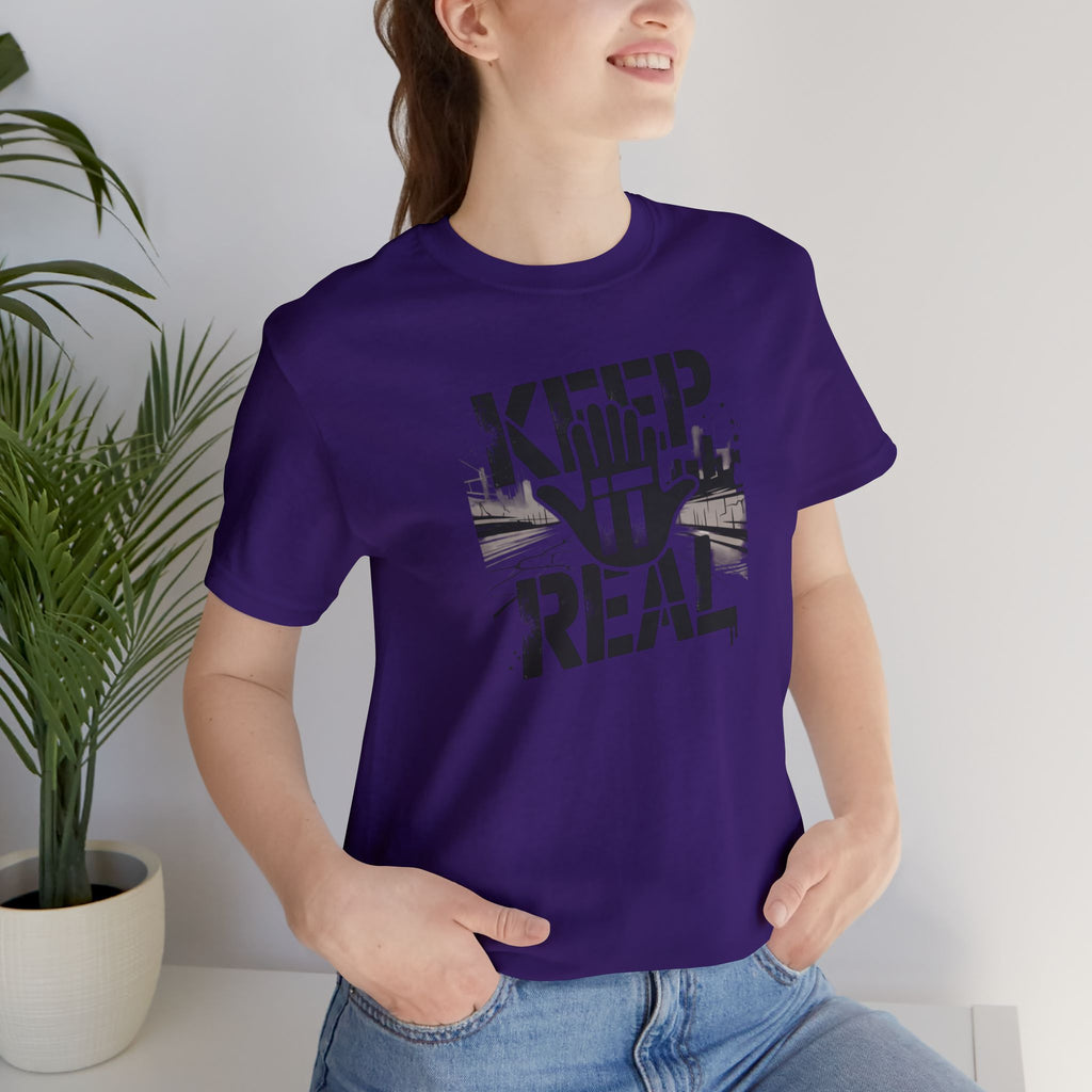 Keep It Real T‑Shirt – Urban Hand Graphic Tee