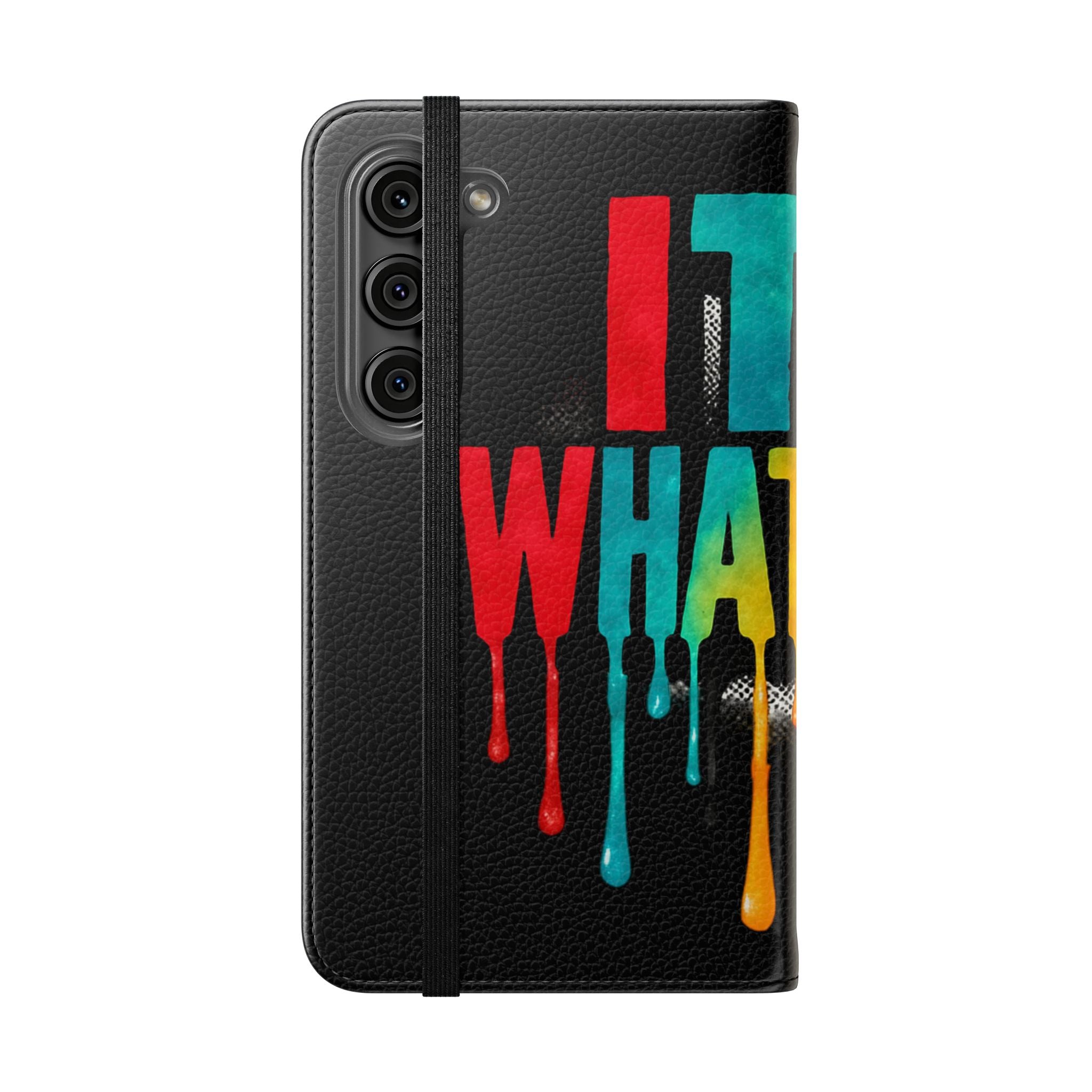 Rainbow Drip Flip Case