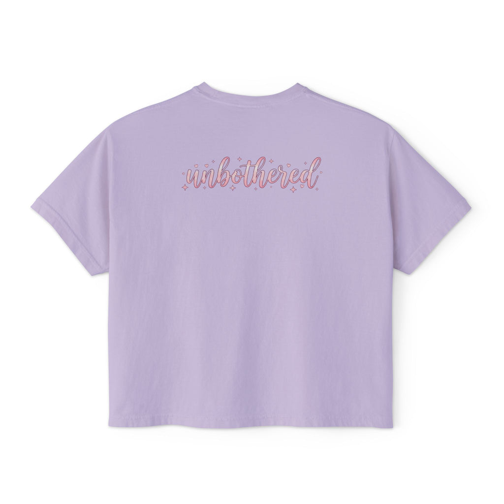 That Girl Unbothered Boxy Crop Tee