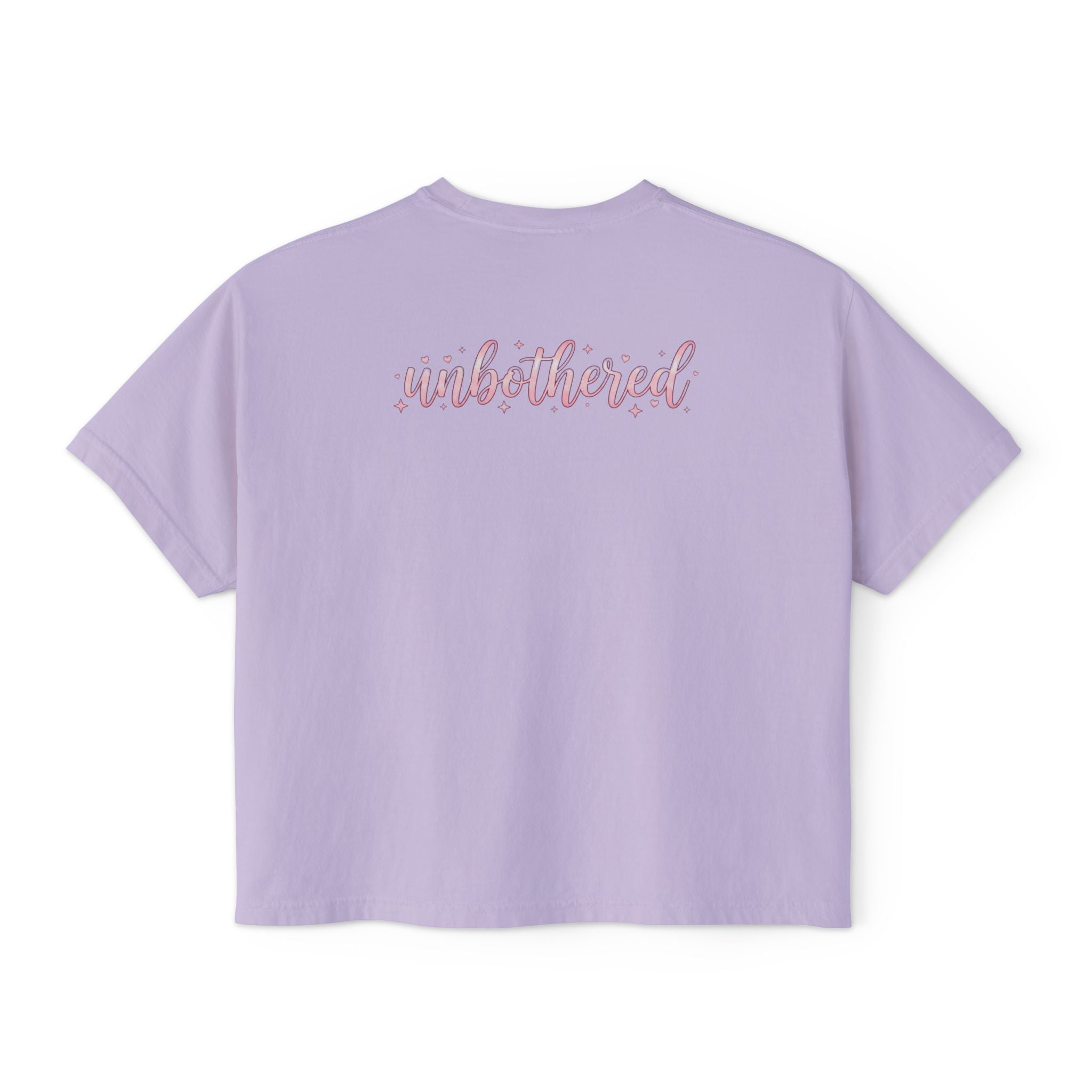That Girl Unbothered Boxy Crop Tee