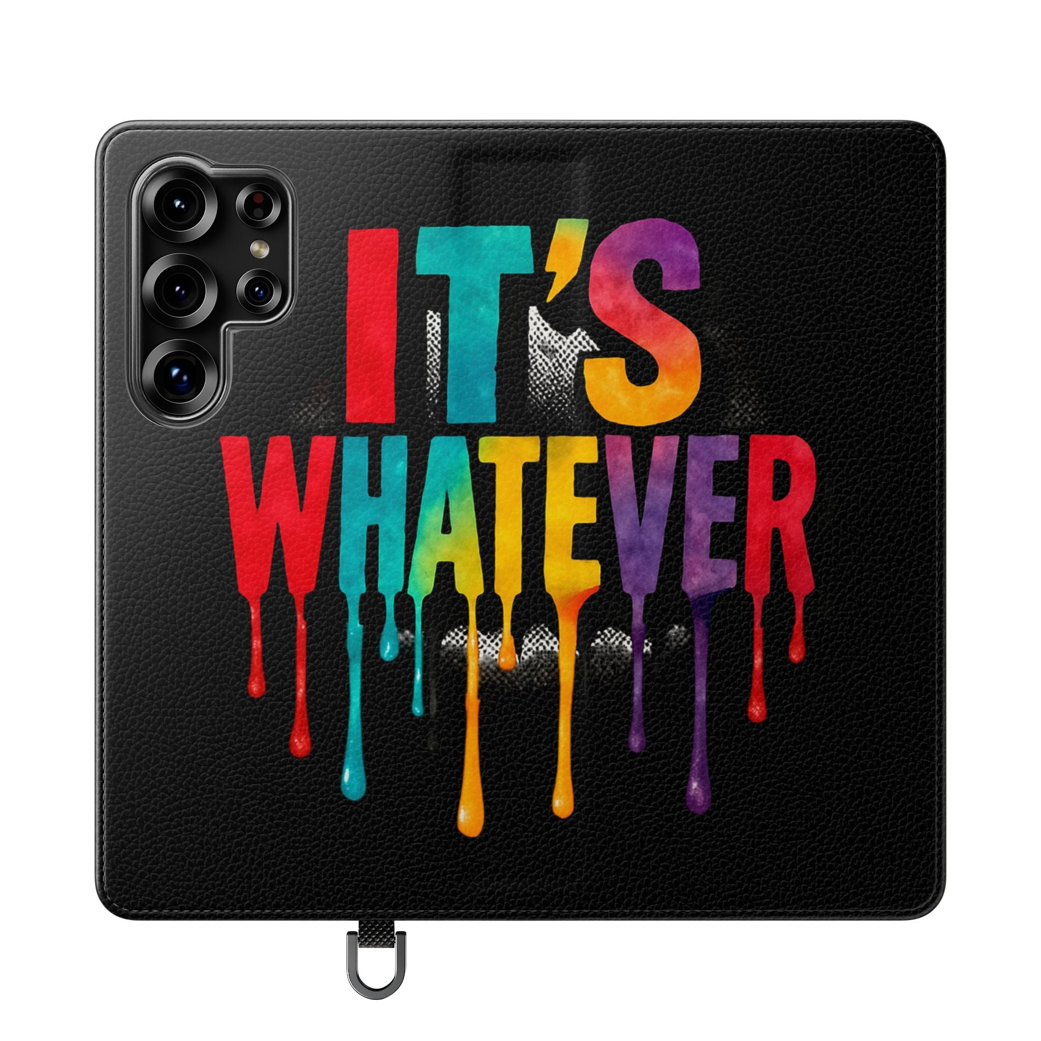 Rainbow Drip Flip Case