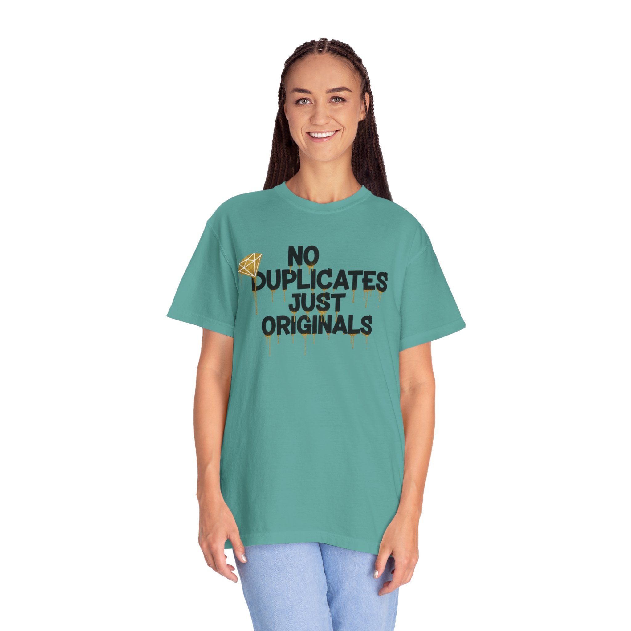 No Duplicates Just Originals T-Shirt — Bold Streetwear Graphic Tee