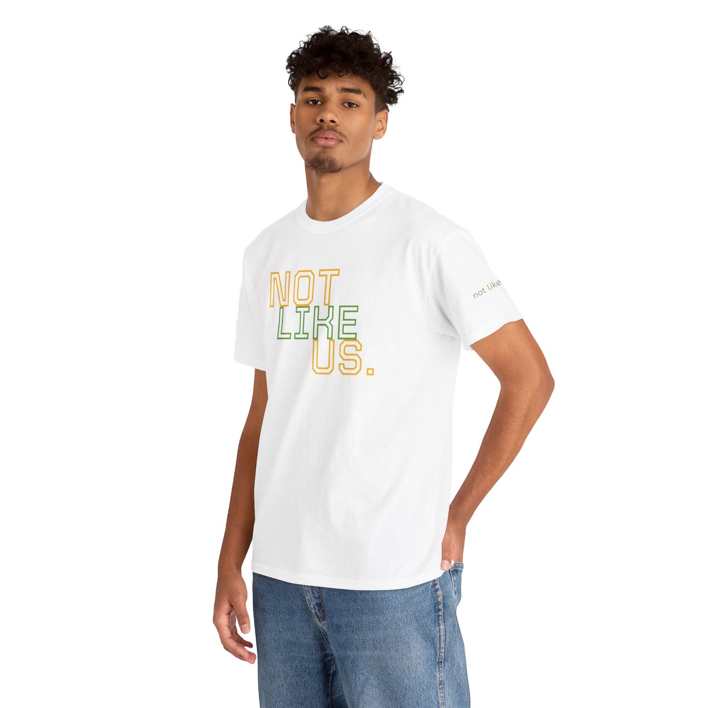 Unisex Heavy Cotton Tee - "NOT LIKE US" Statement Tee