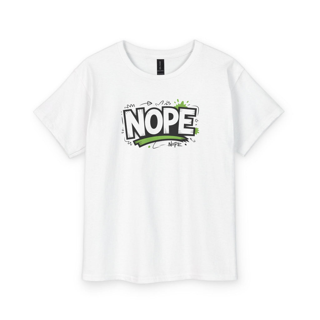 NOPE Graphic Youth Tee — Funny Kids Casual T-Shirt