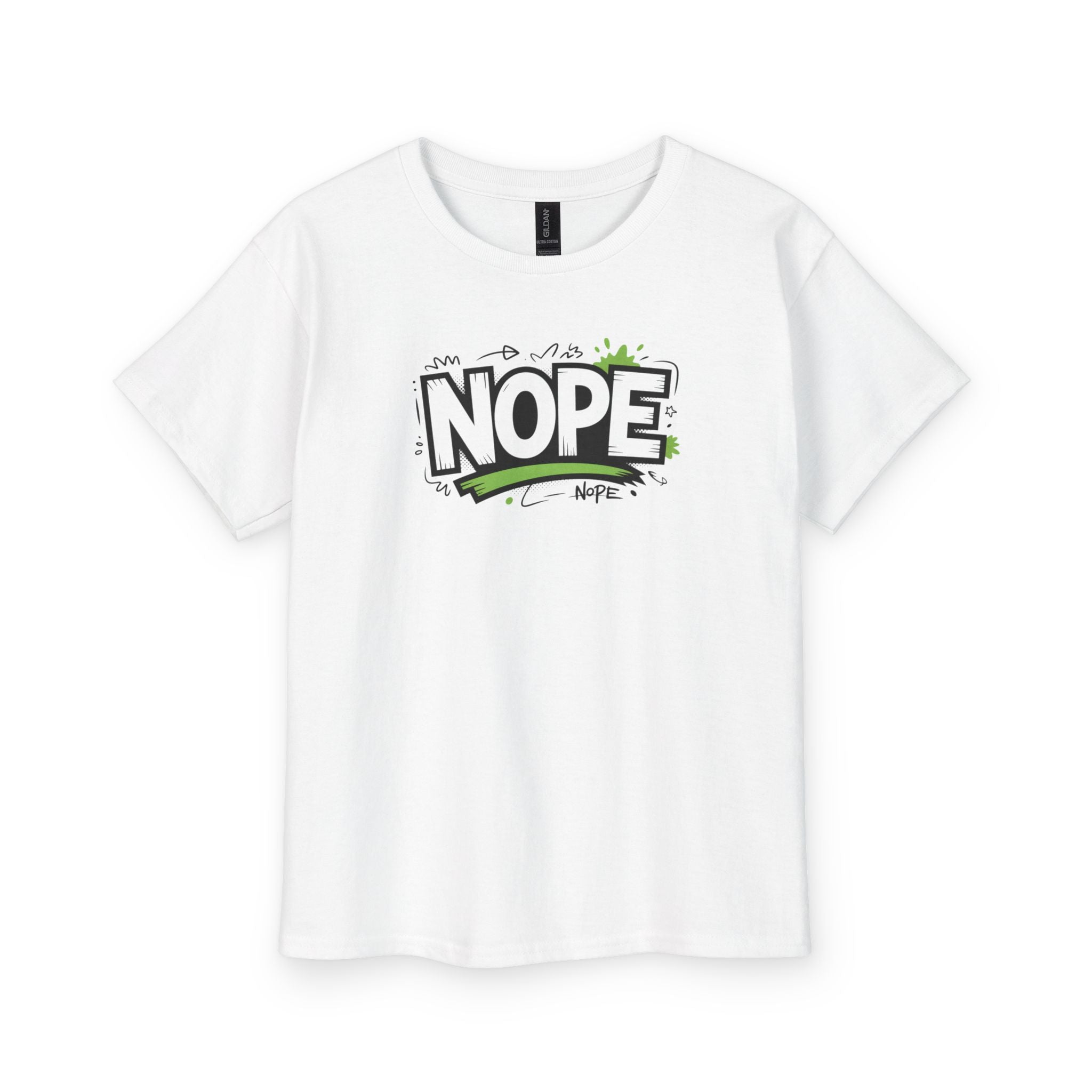 NOPE Graphic Youth Tee — Funny Kids Casual T-Shirt