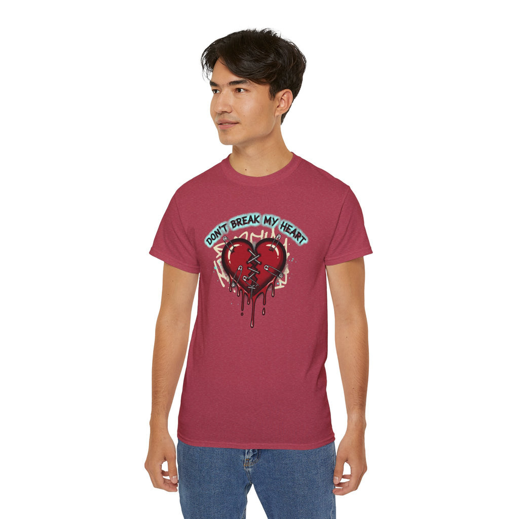 T-Shirt — "Don’t Break My Heart" Dripping Broken Heart Graphic Tee
