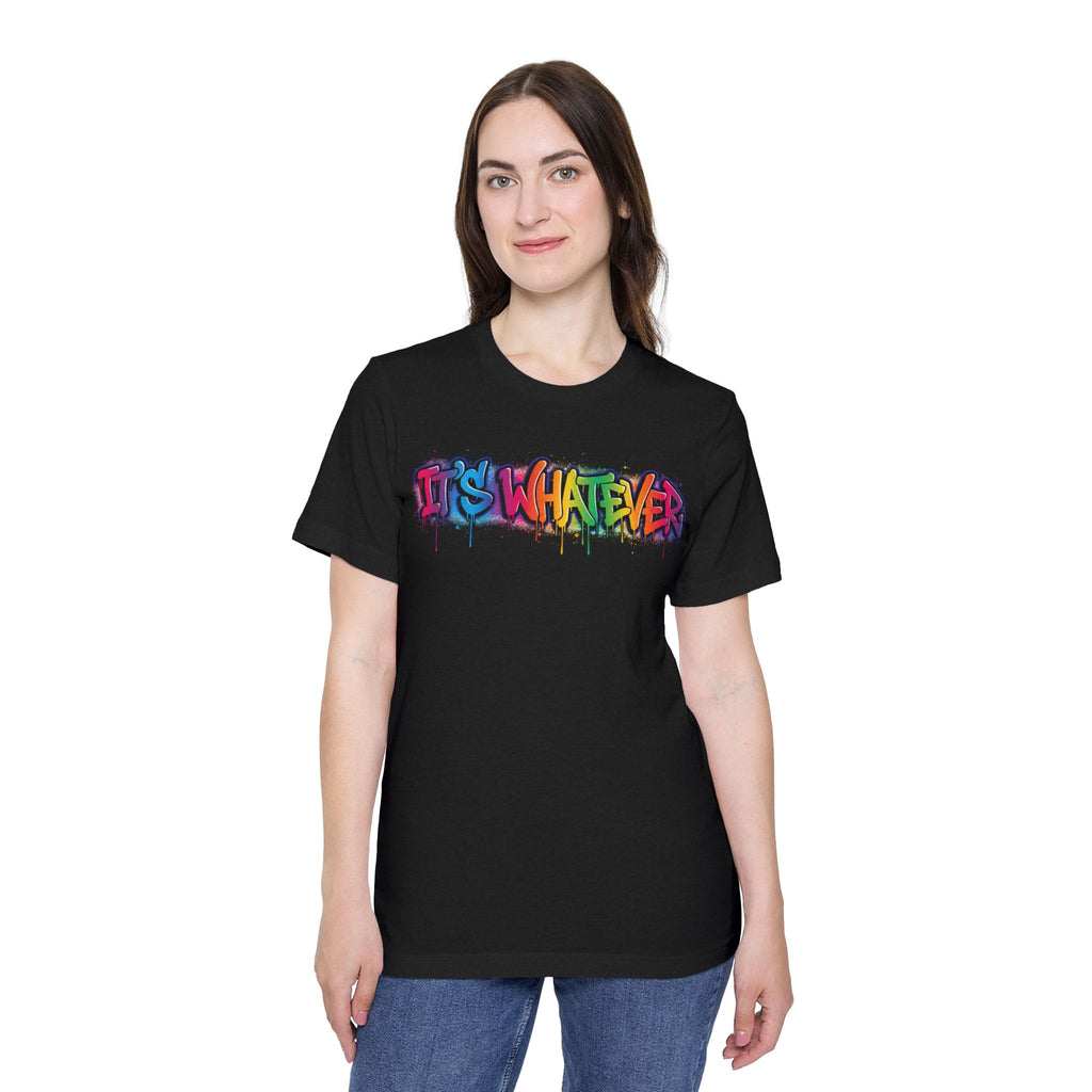 IT'S WHATEVER Graffiti Tee — Colorful Streetwear