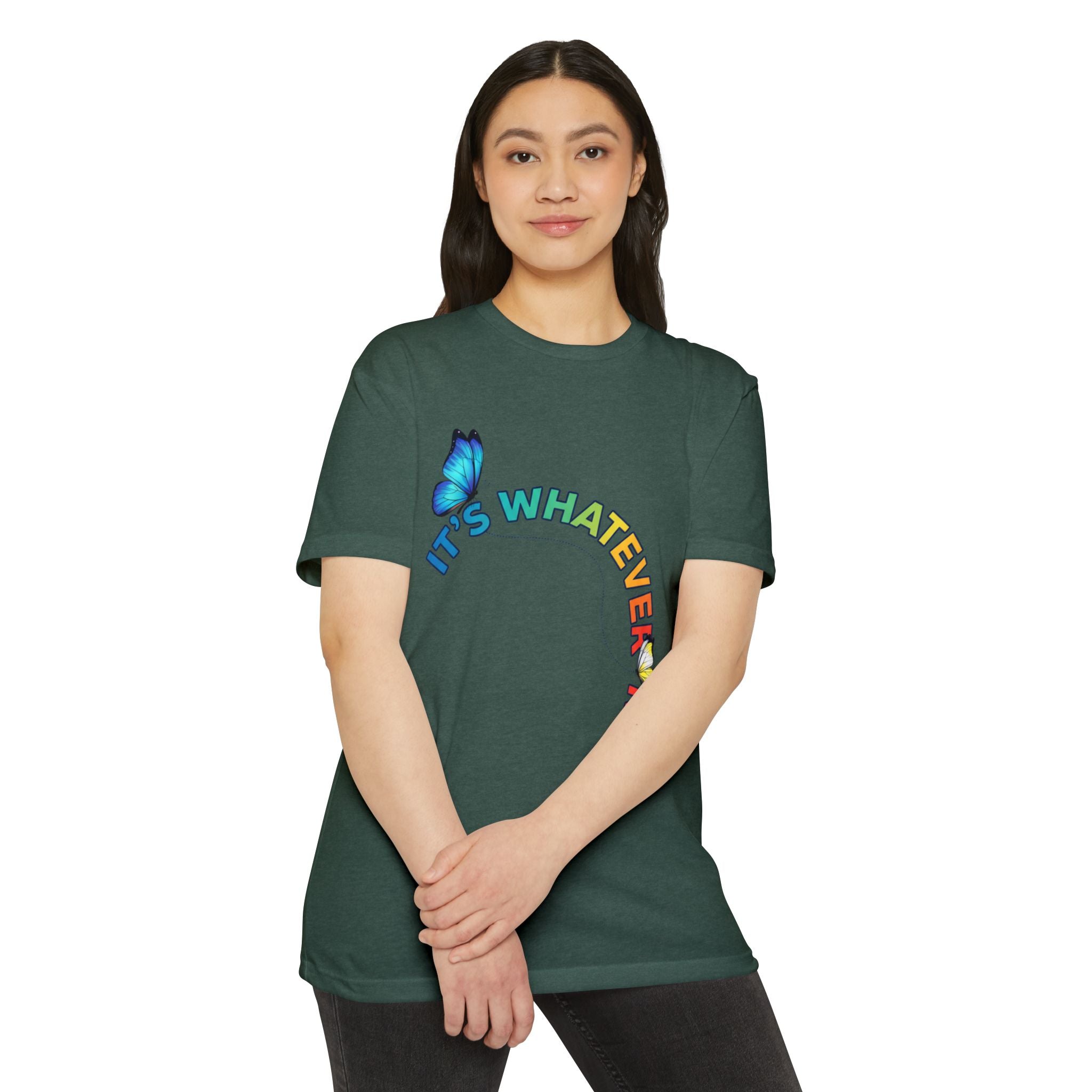 It's Whatever Colorful Butterfly Tee