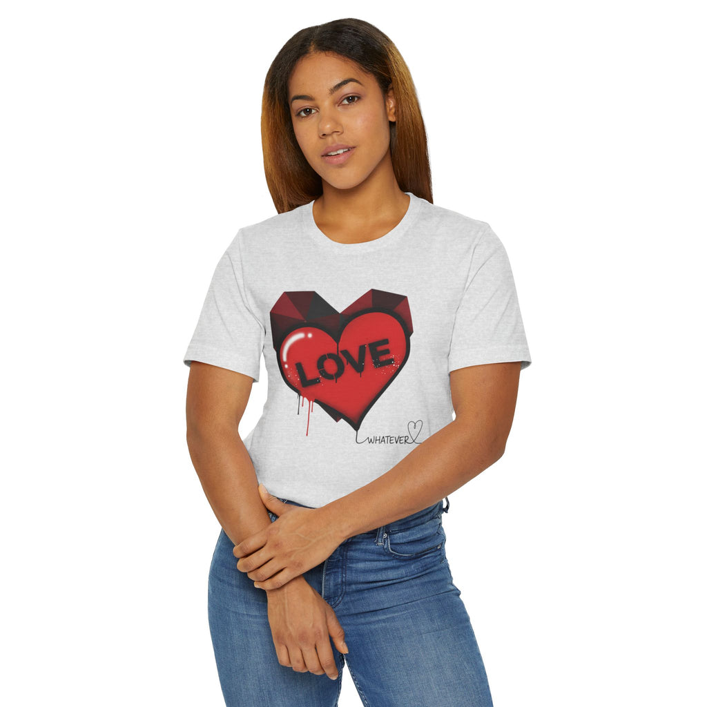 Love Graffiti Heart T-Shirt — 'LOVE' Dripping Street Art Tee