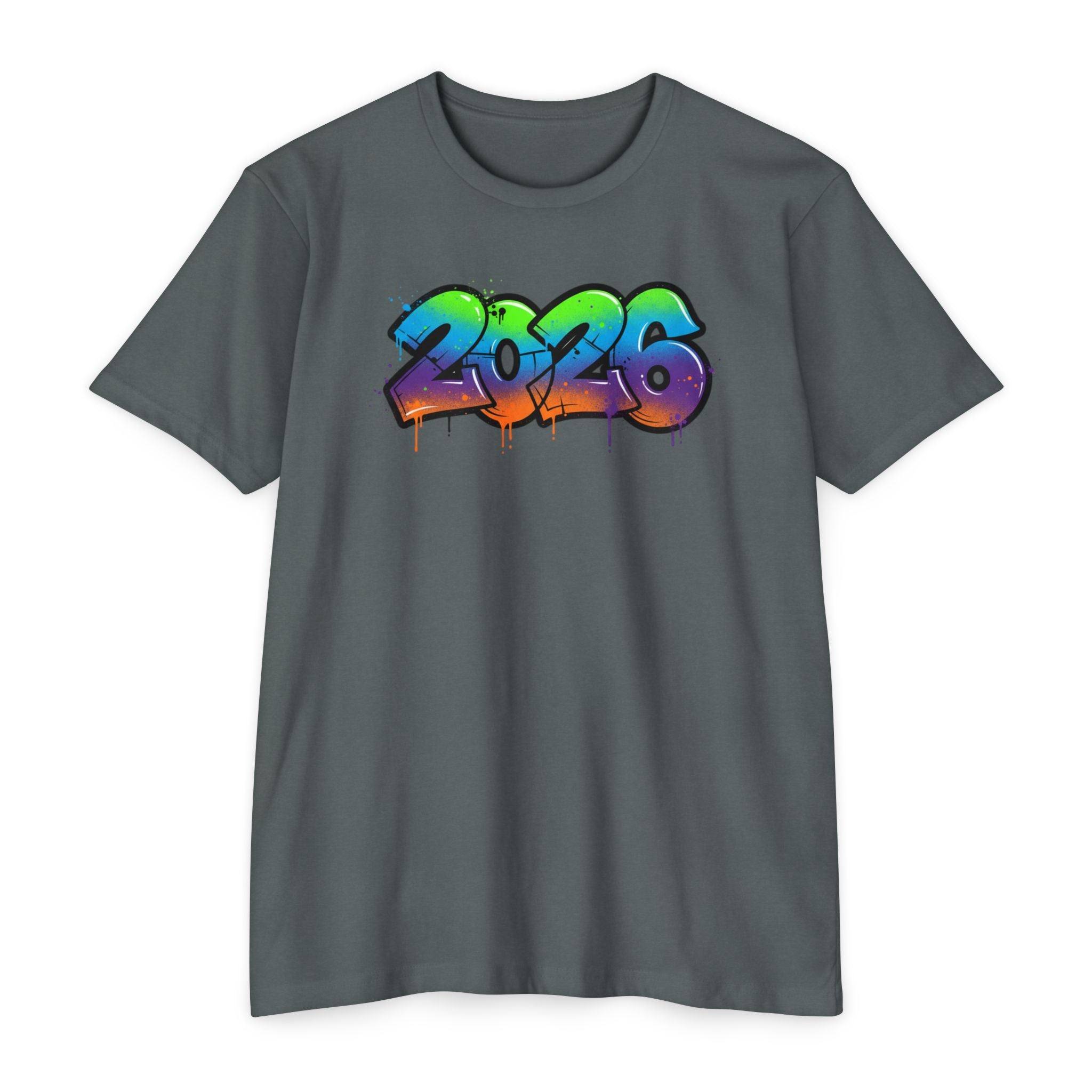 2026 Graffiti Graphic Tee - Colorful Street Art Streetwear T-Shirt