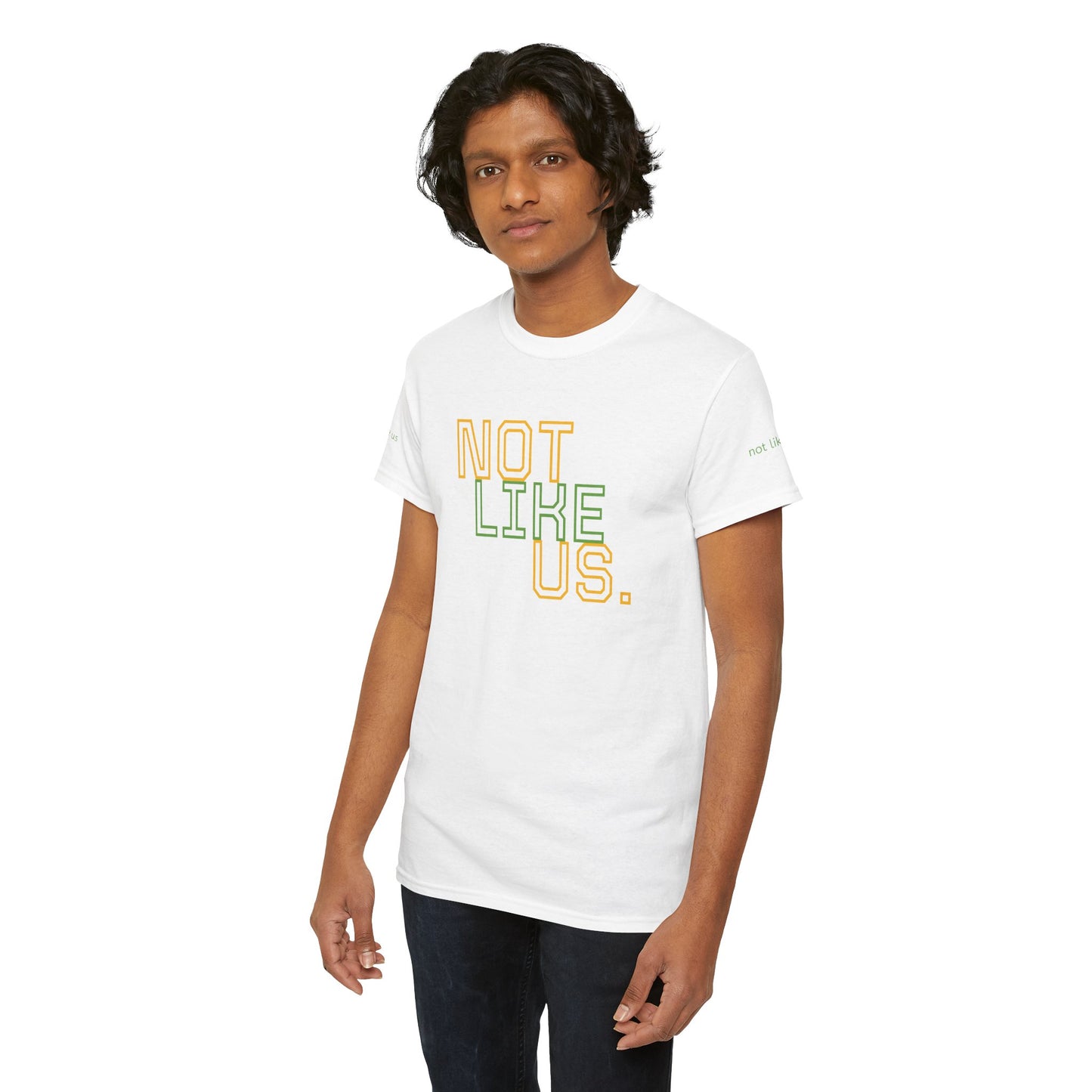 Unisex Heavy Cotton Tee - "NOT LIKE US" Statement Tee