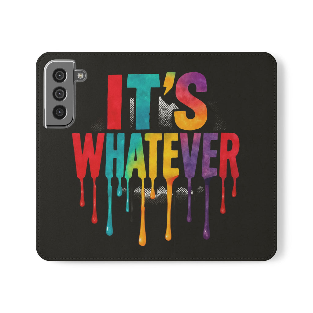 Rainbow Drip Flip Case