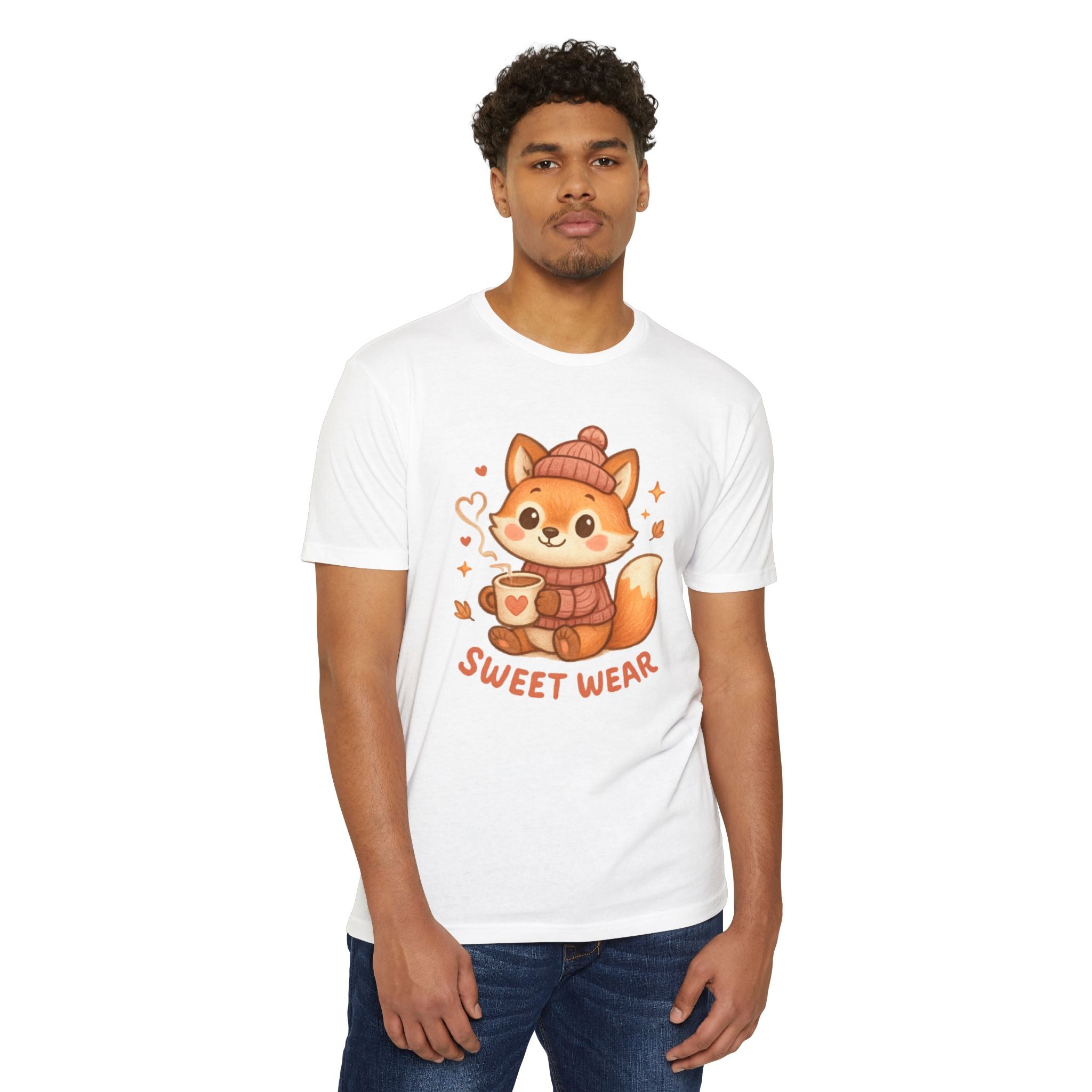 Cute Fox Tee — "Sweet Wear" Cozy Winter Graphic T-Shirt