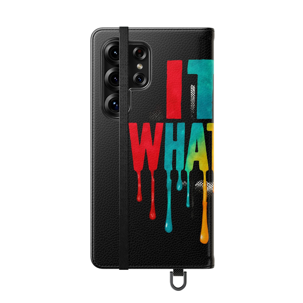 Rainbow Drip Flip Case