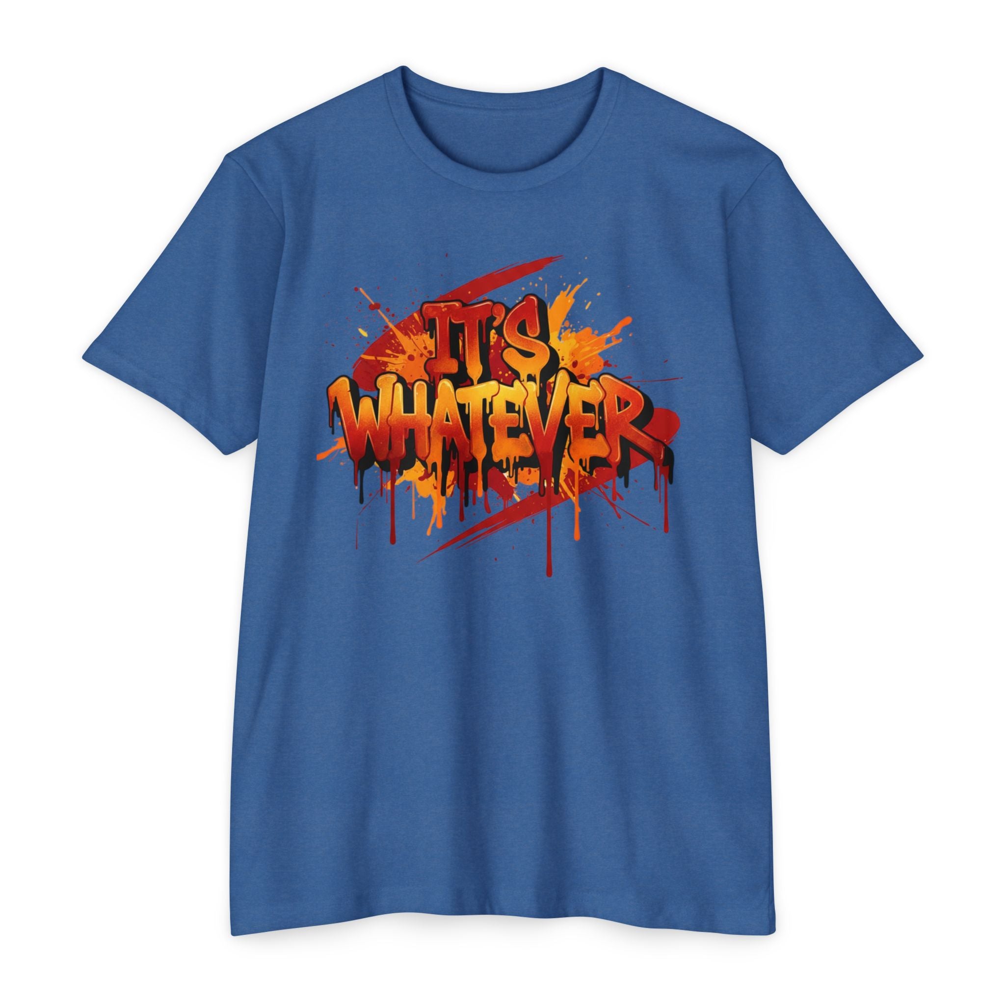 Neon Graffiti Paint Drip Tee — Streetwear Graphic T-Shirt